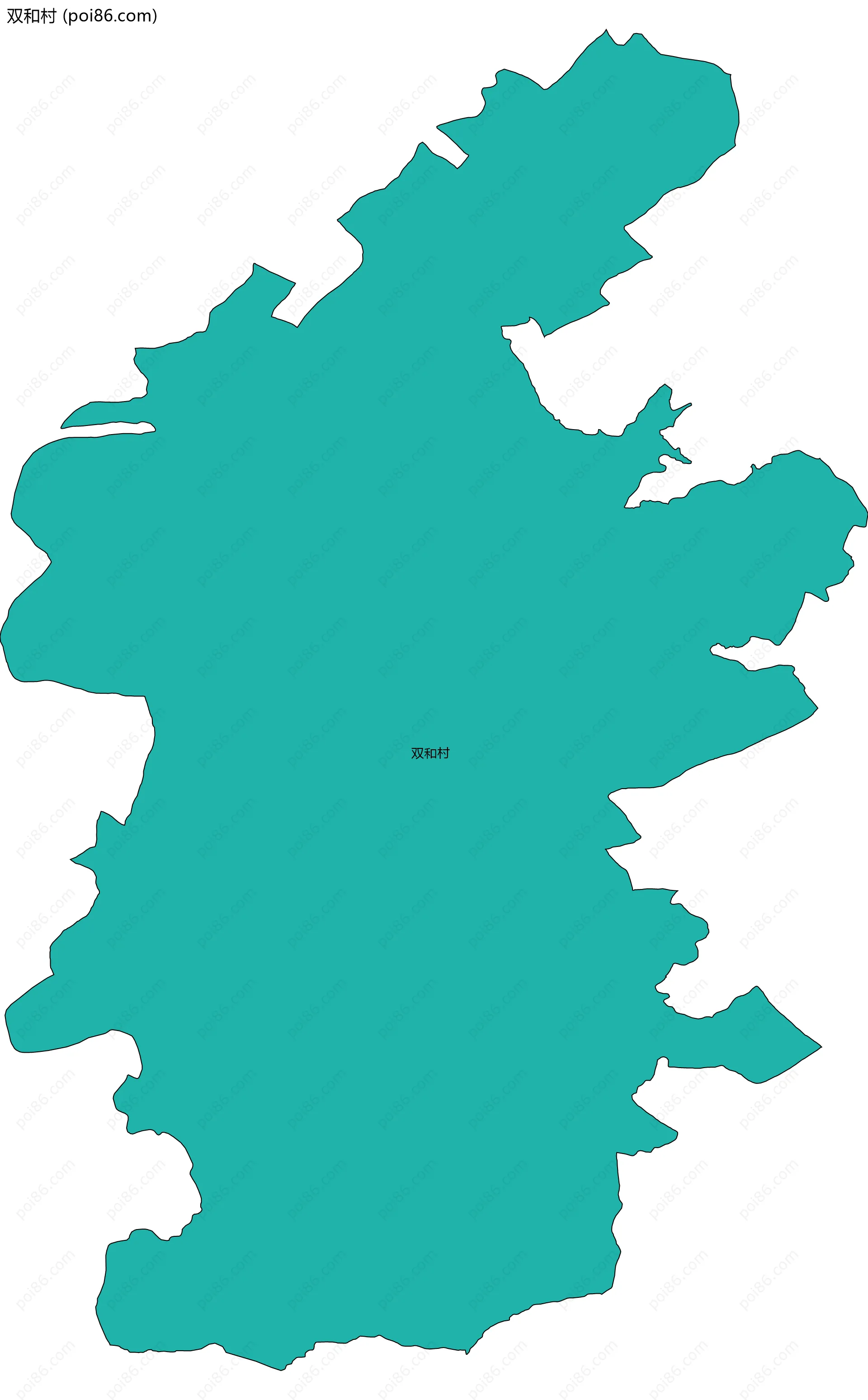 双和村边界地图