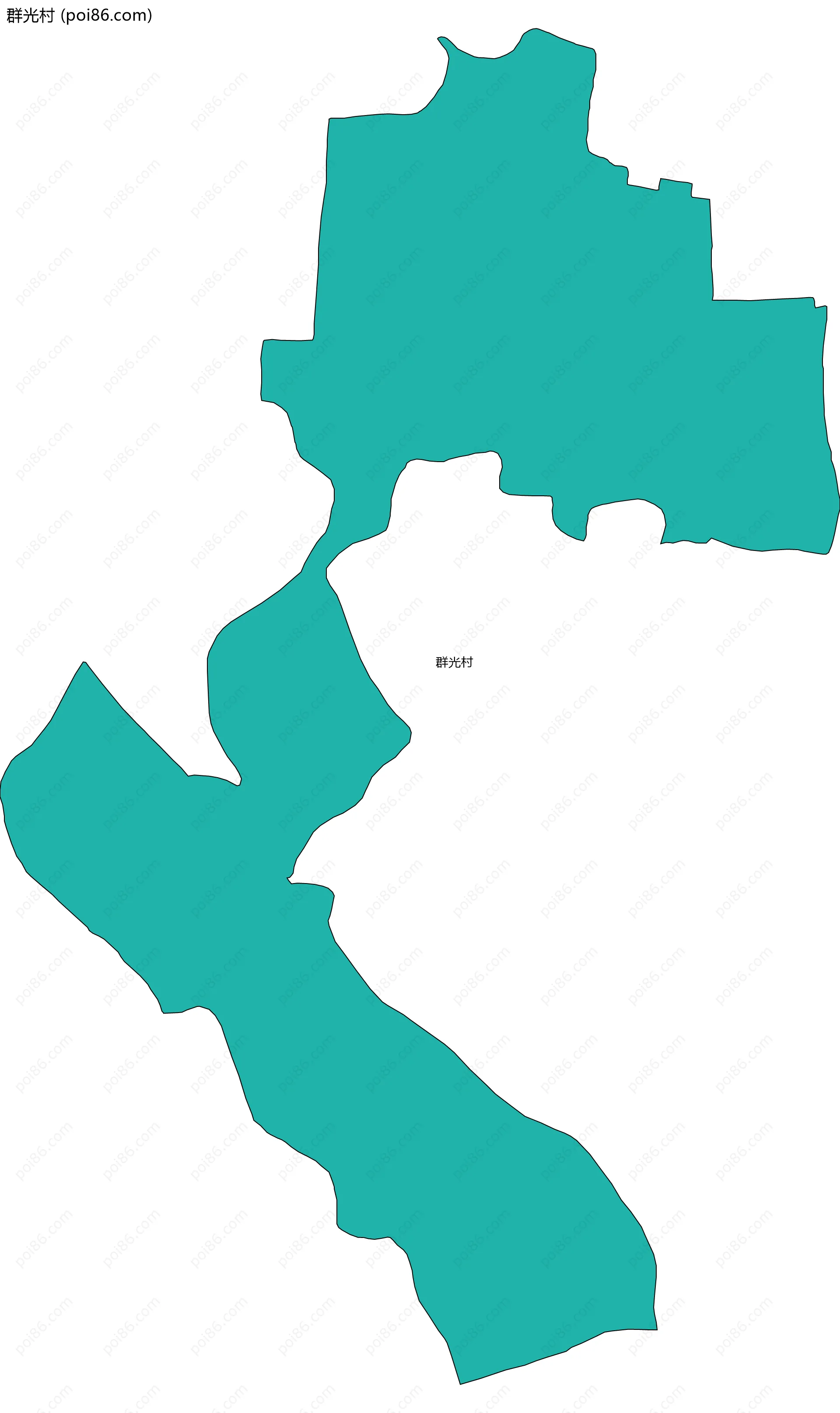 群光村边界地图