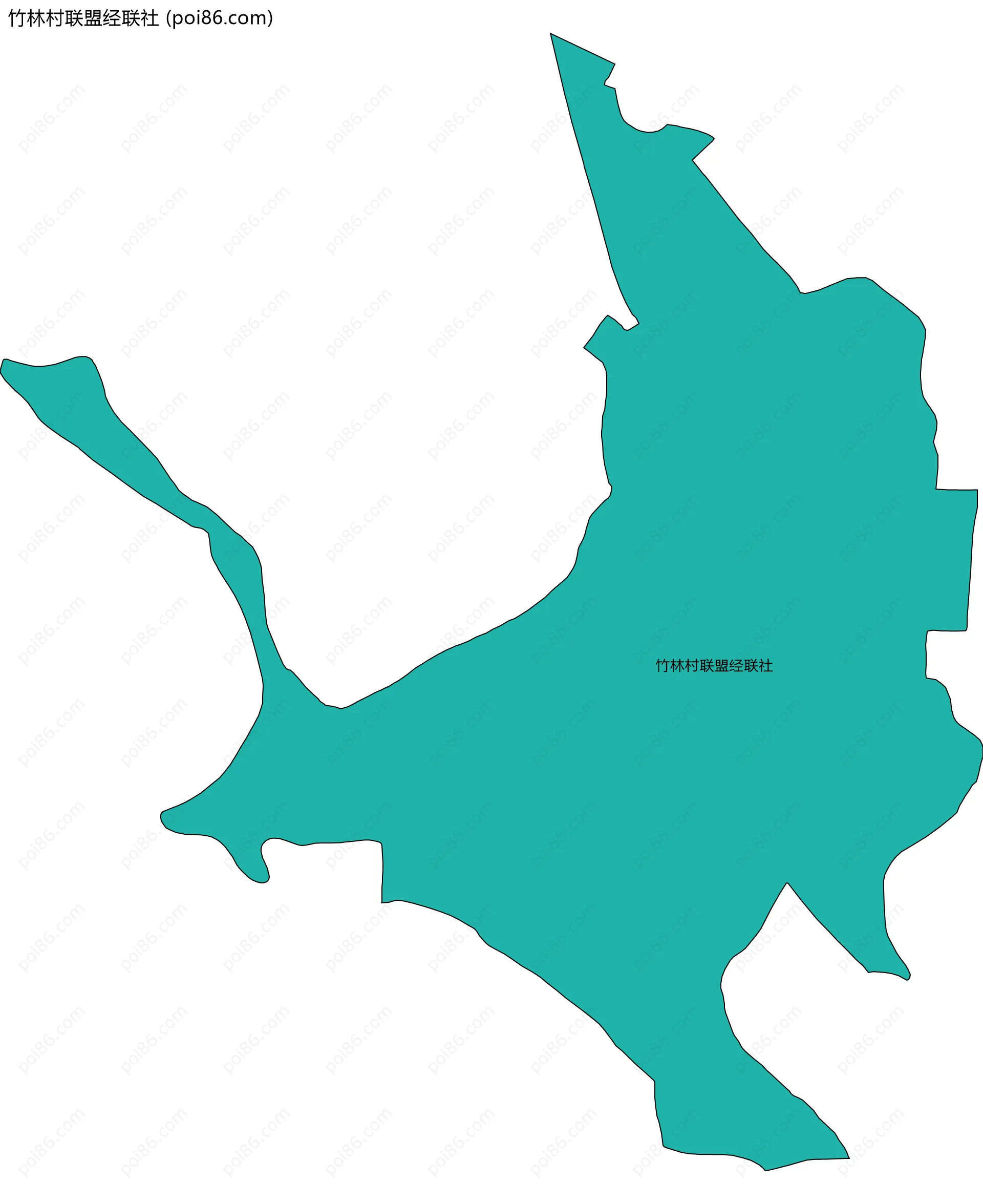 竹林村联盟经联社边界地图