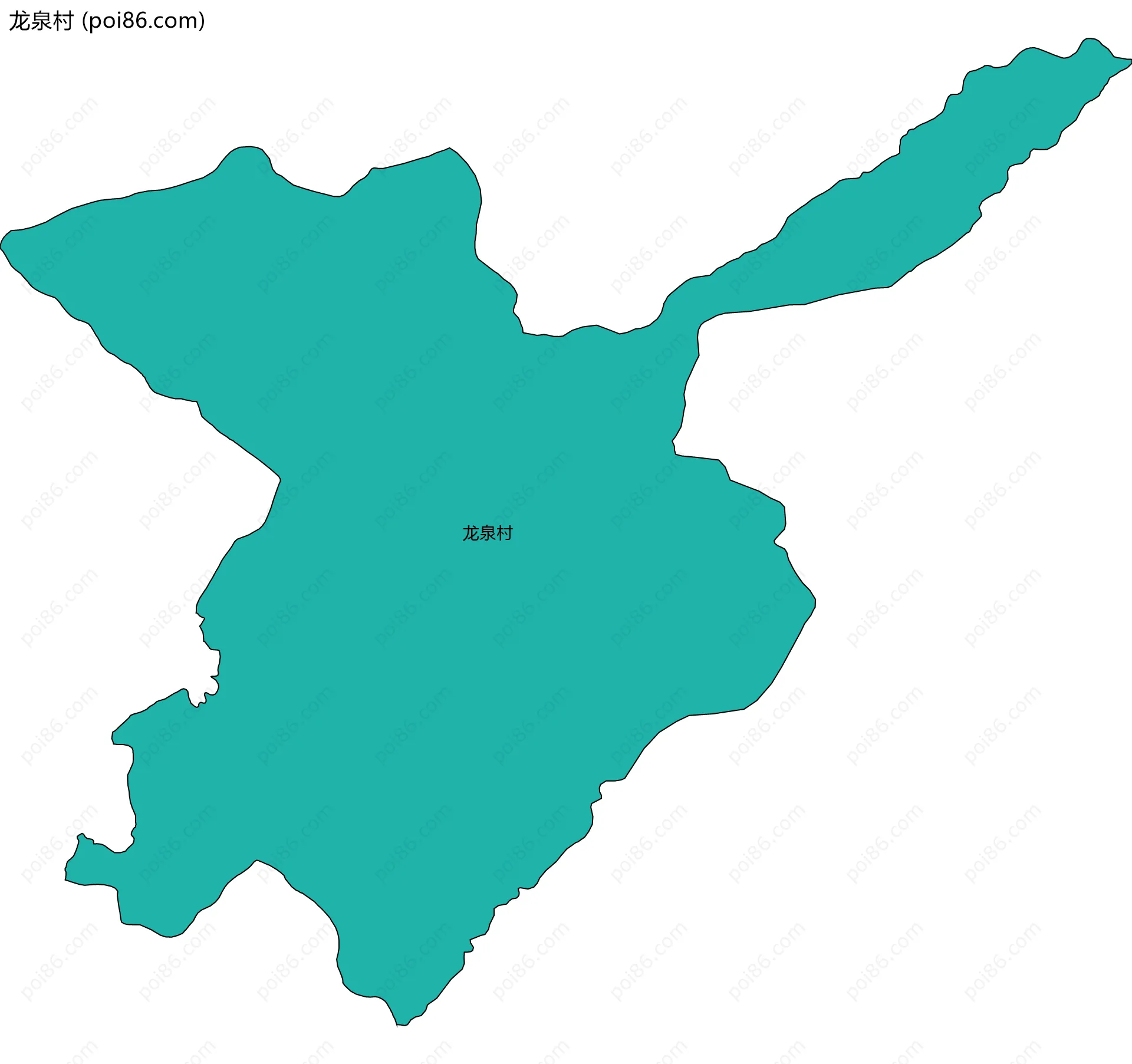龙泉村边界地图