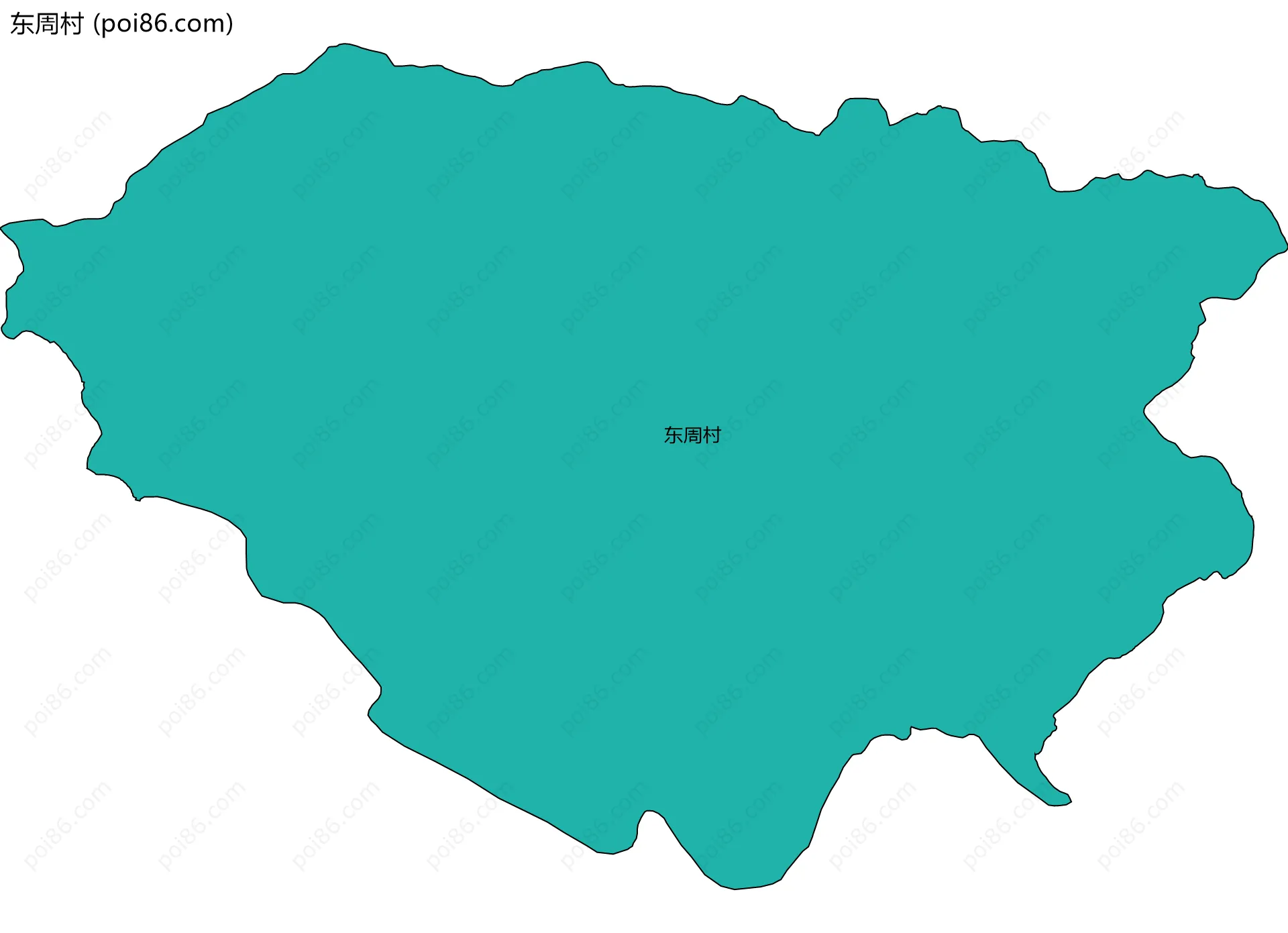 东周村边界地图