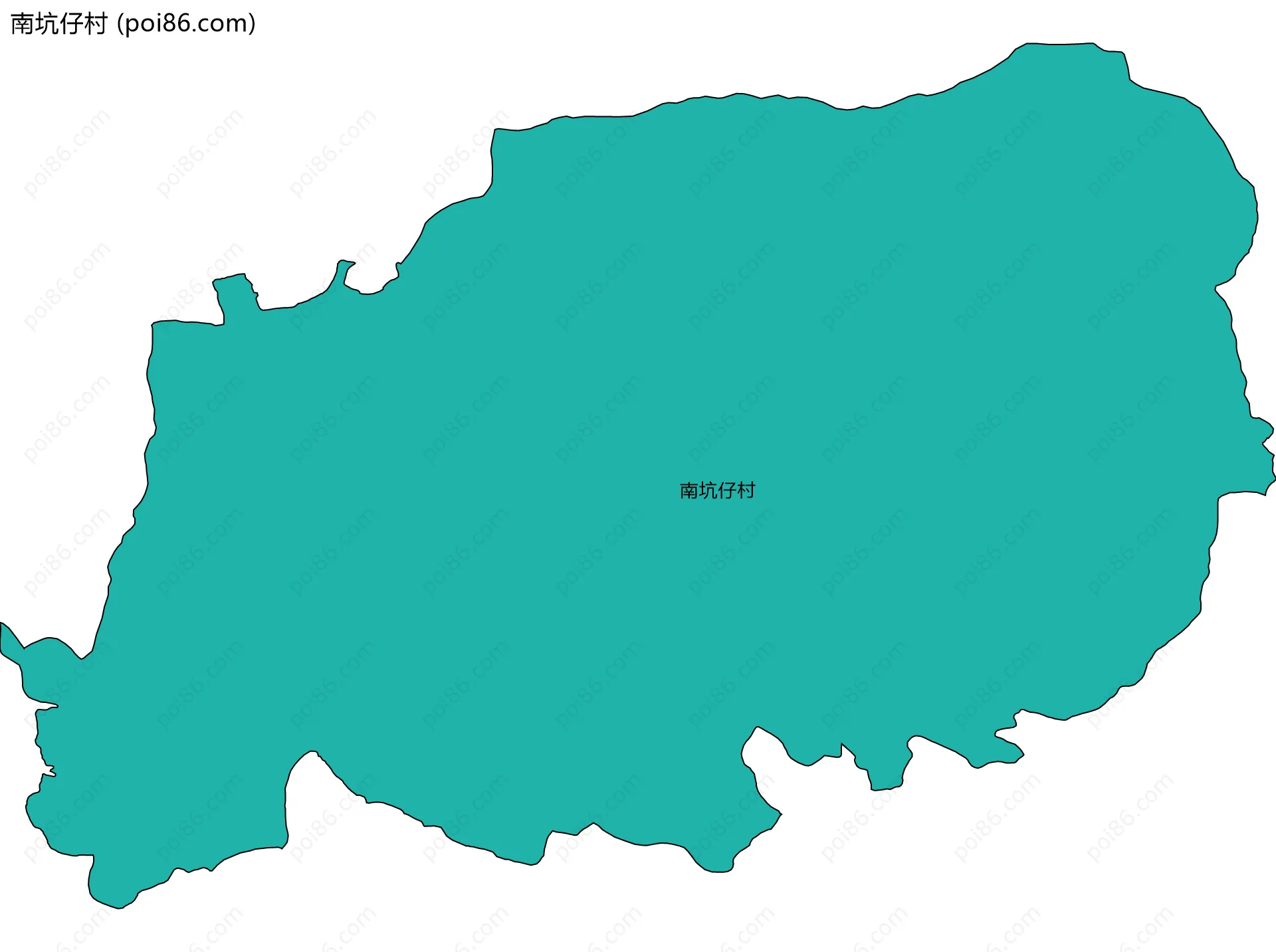 南坑仔村边界地图