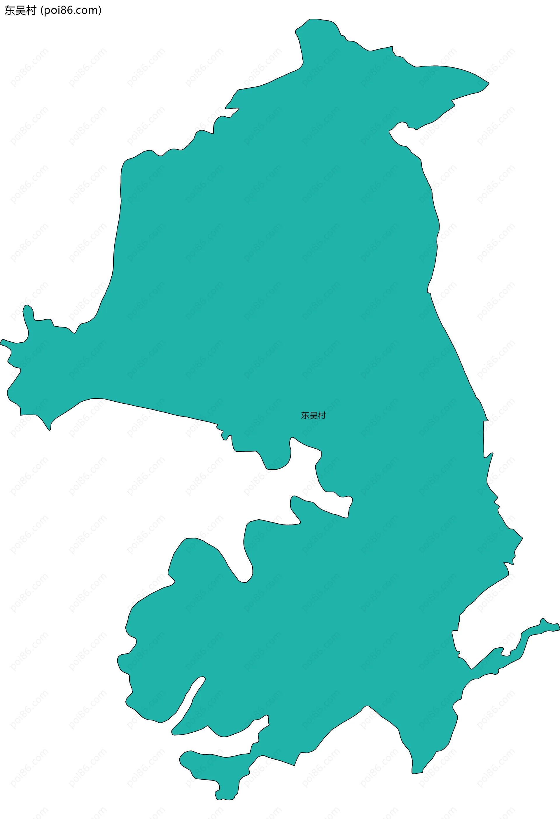 东吴村边界地图