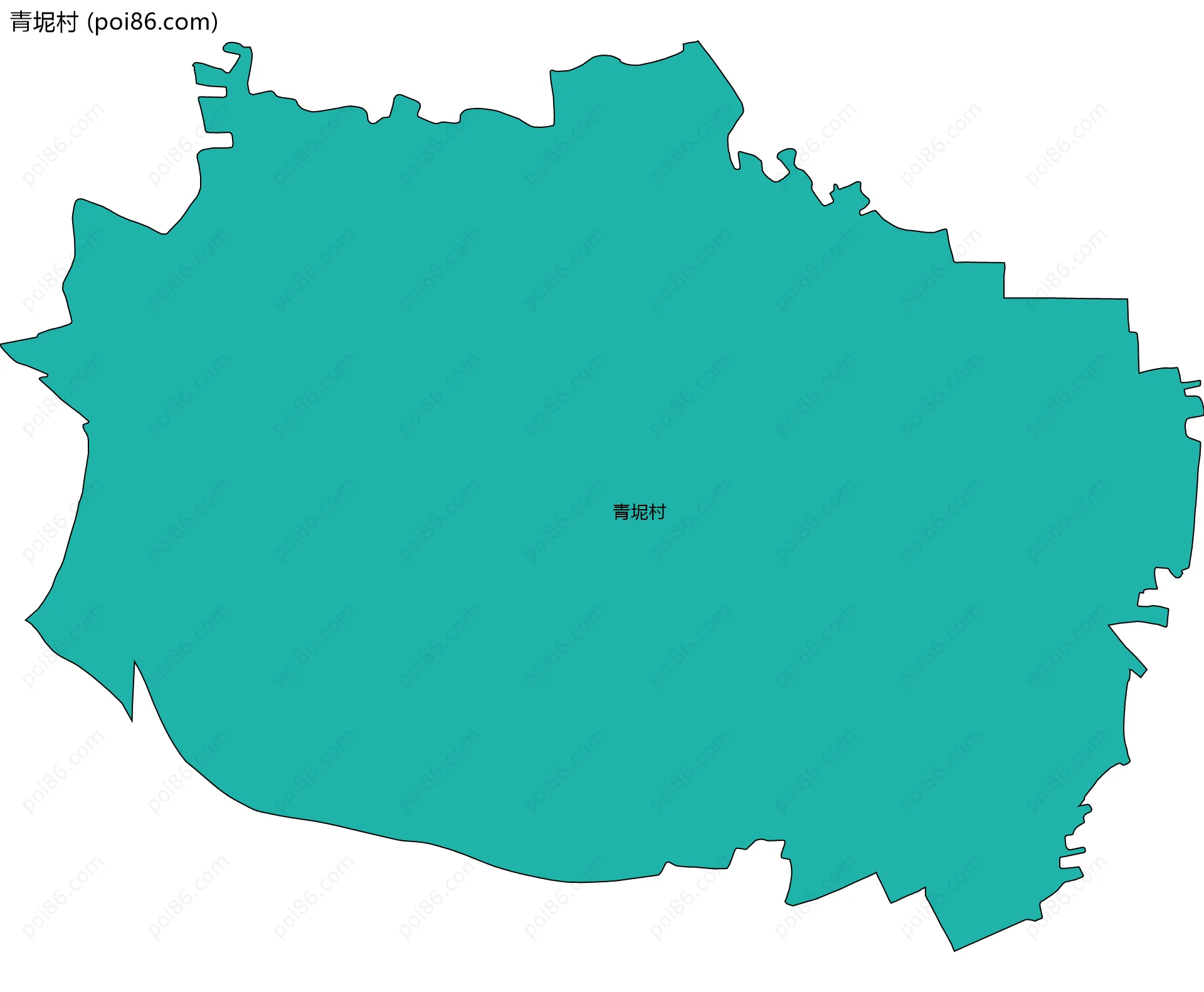 青坭村边界地图