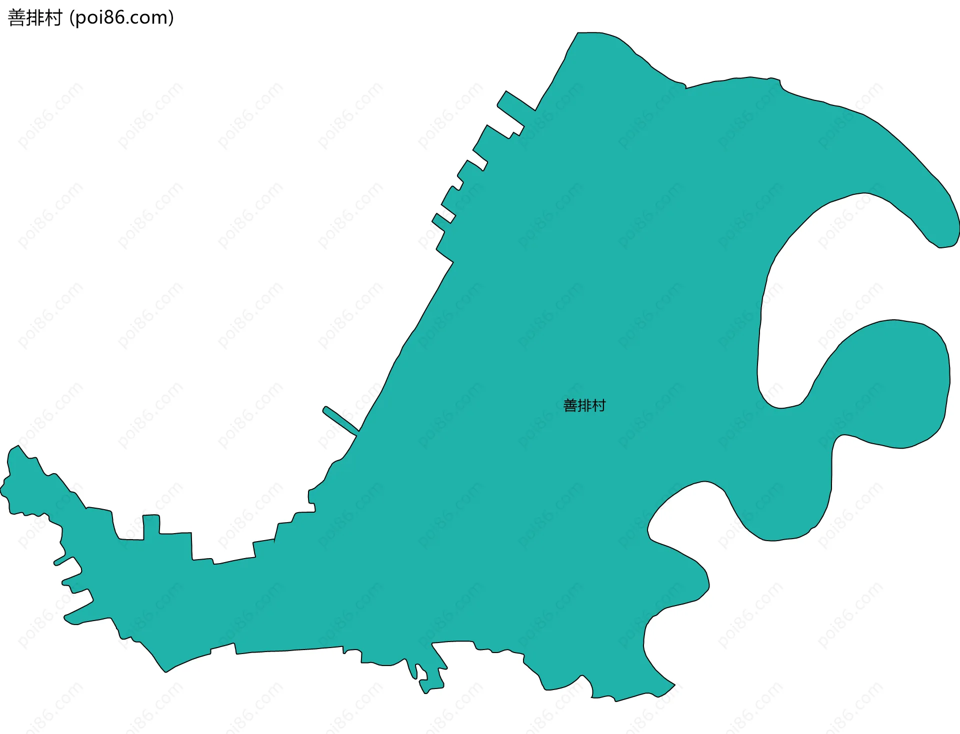 善排村边界地图