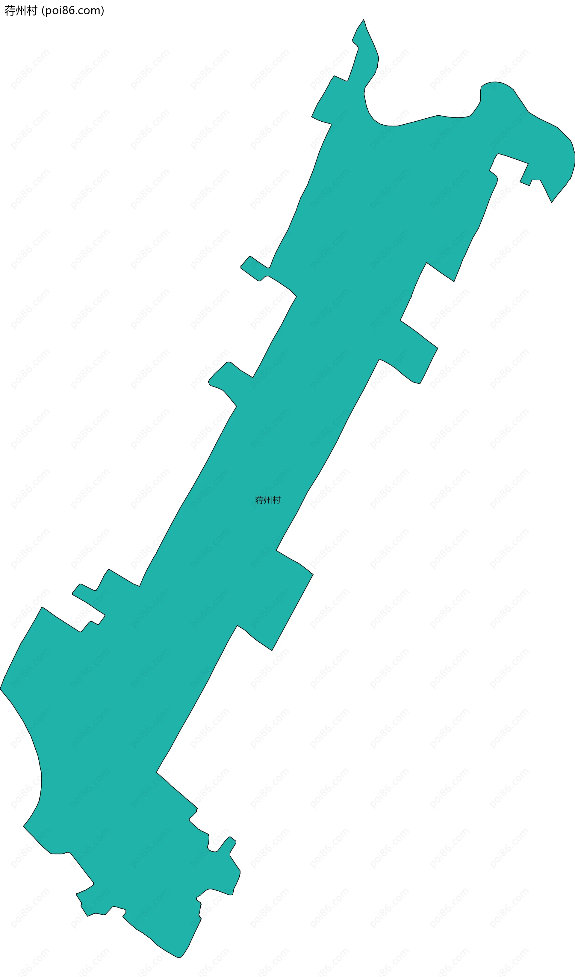 荇州村边界地图