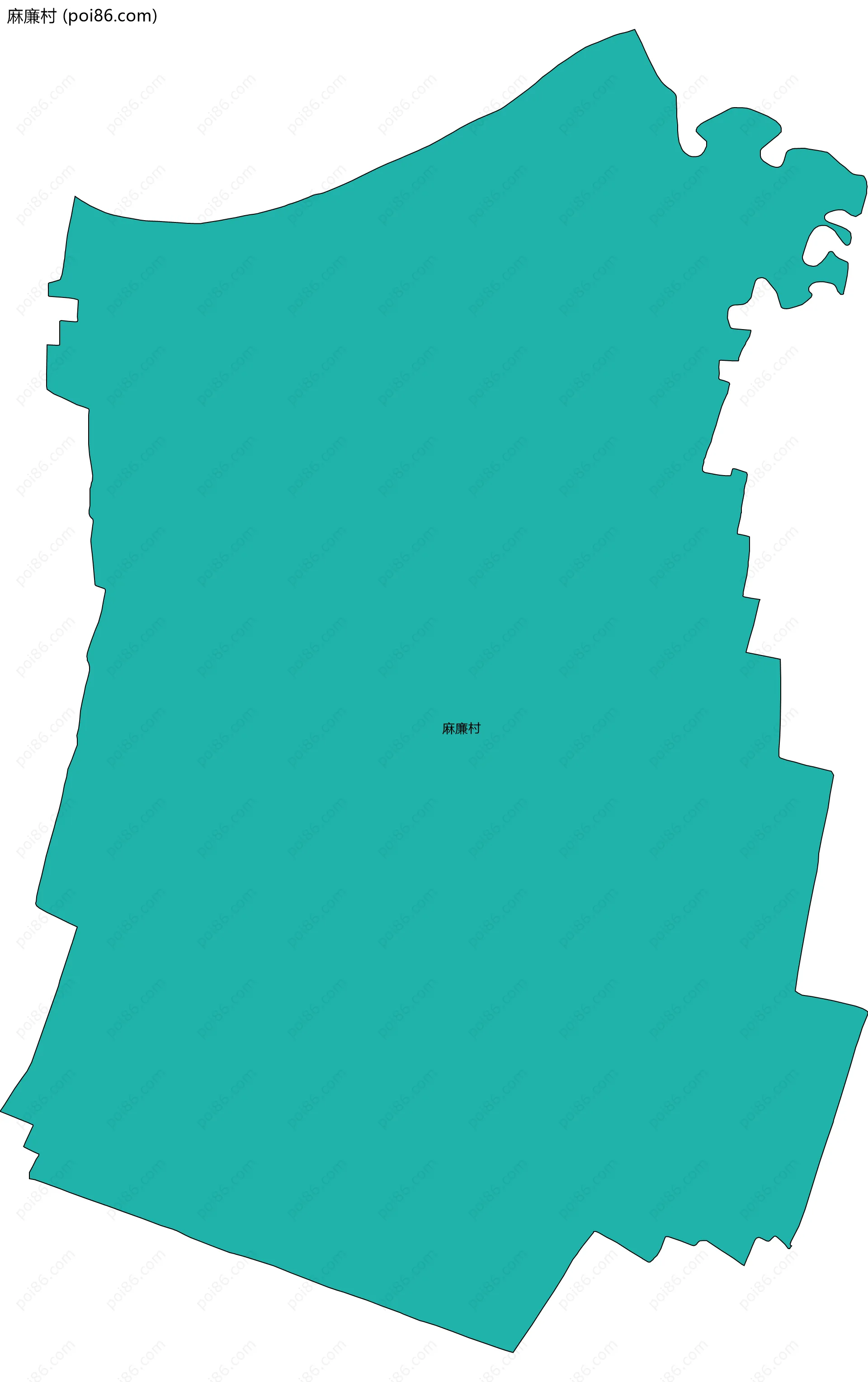 麻廉村边界地图