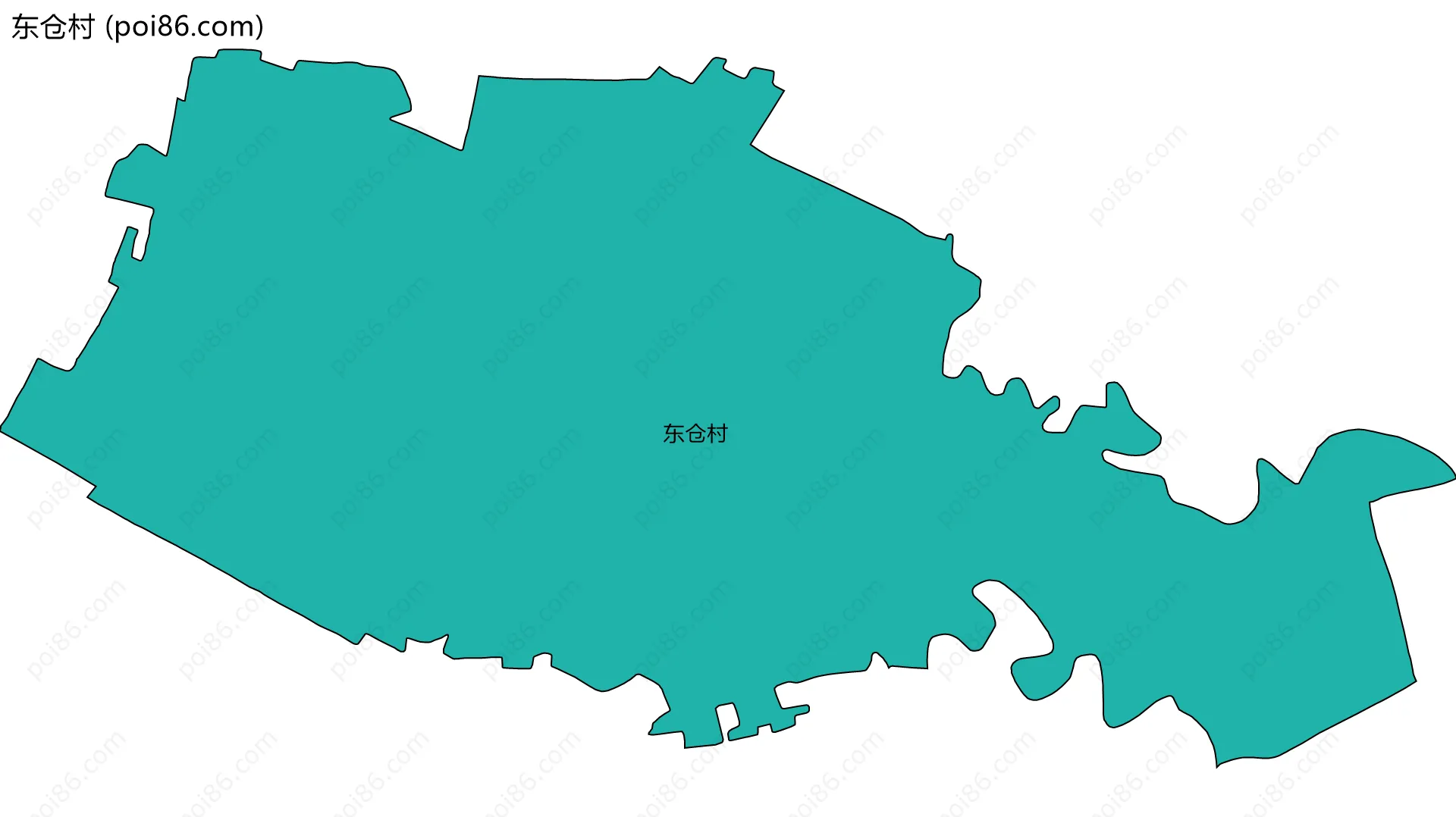 东仓村边界地图