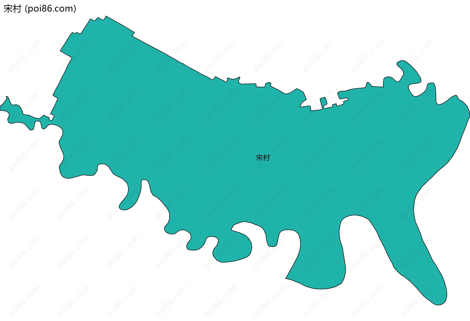 宋村边界地图