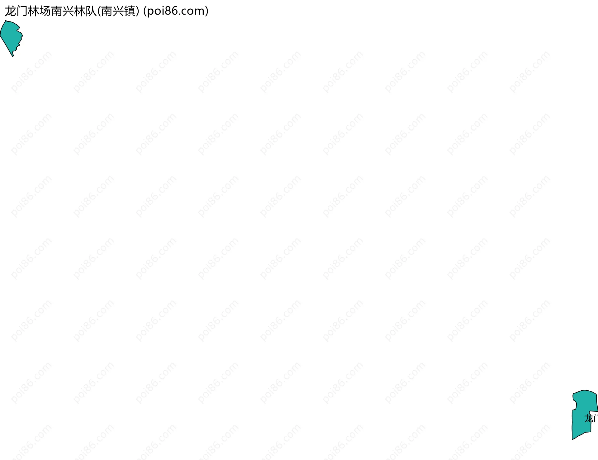 龙门林场南兴林队(南兴镇)边界地图