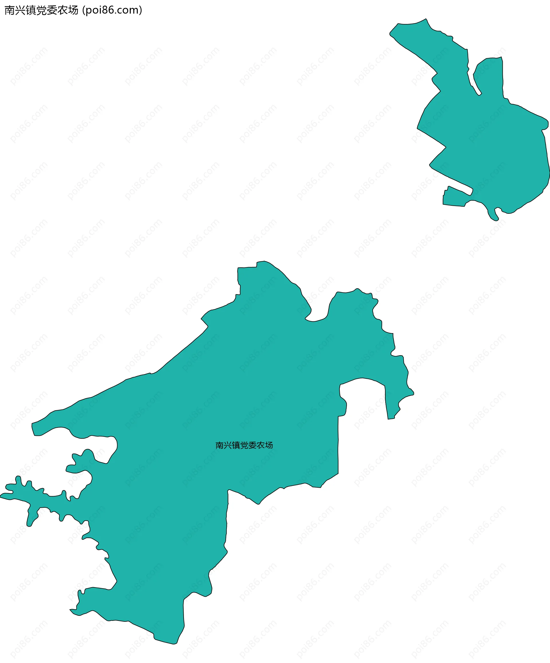 南兴镇党委农场边界地图