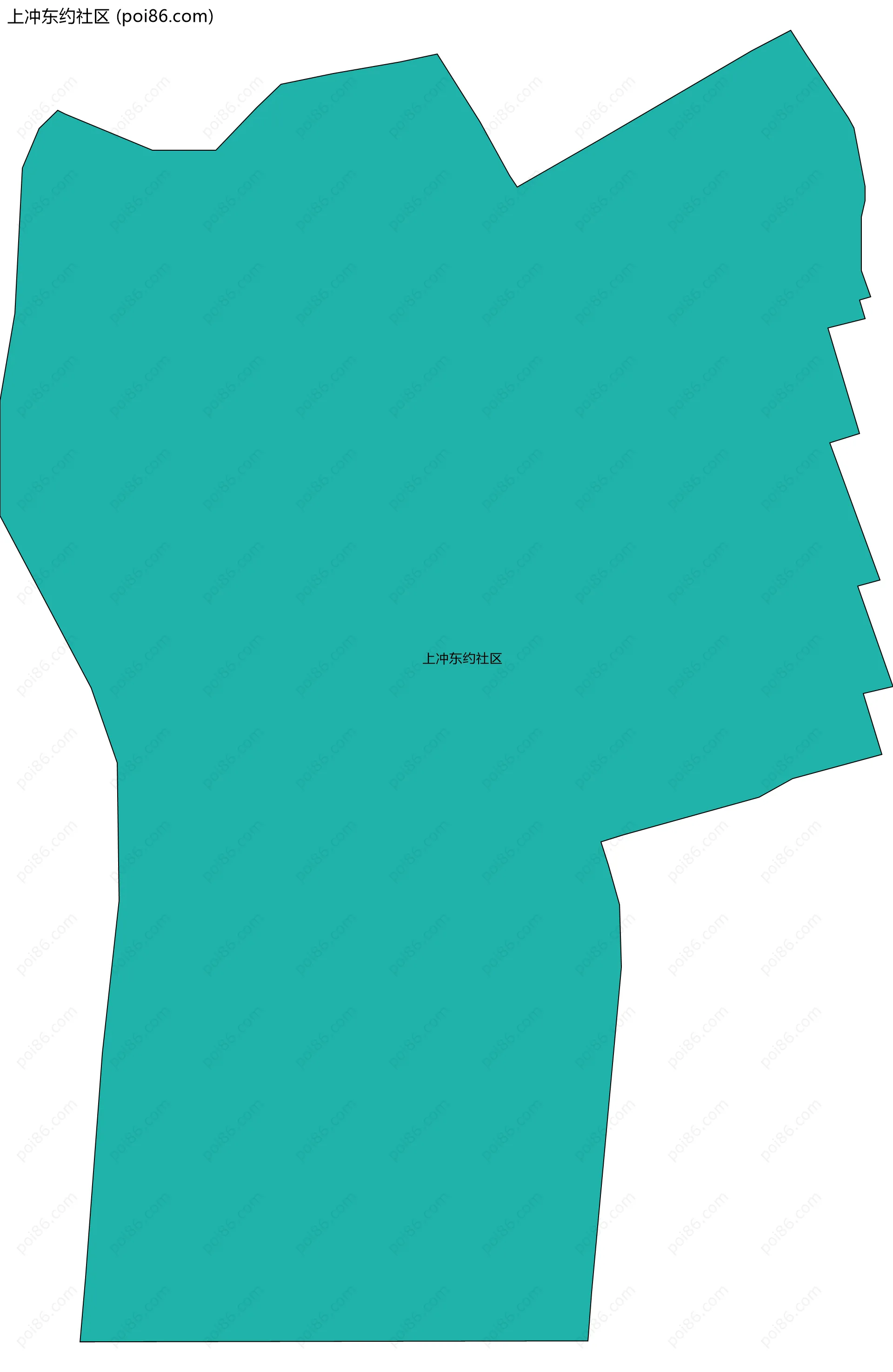 上冲东约社区边界地图