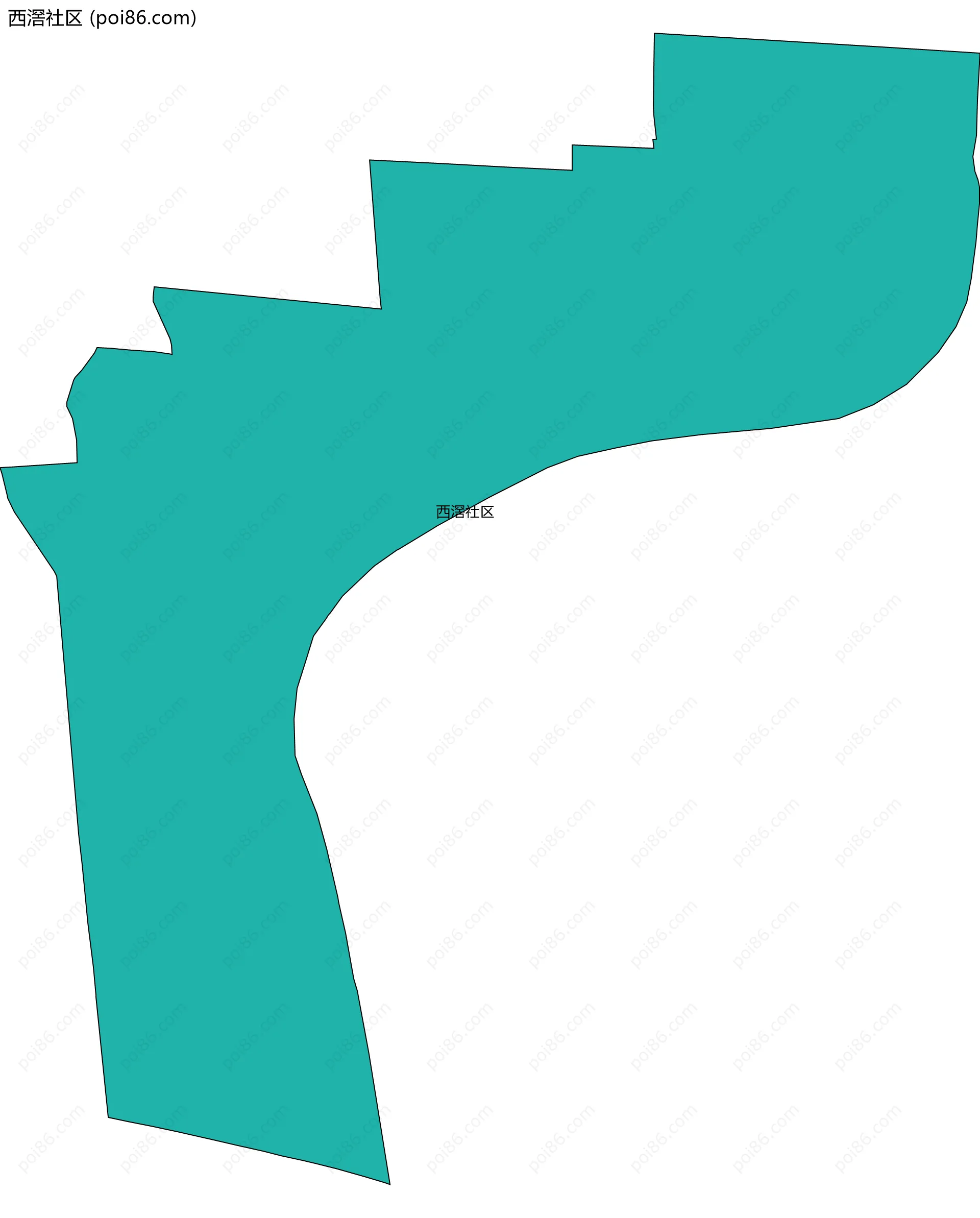 西滘社区边界地图