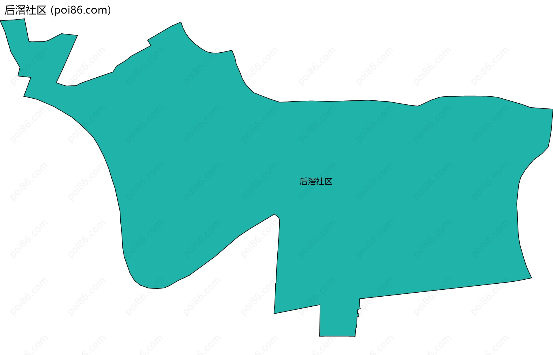 后滘社区边界地图