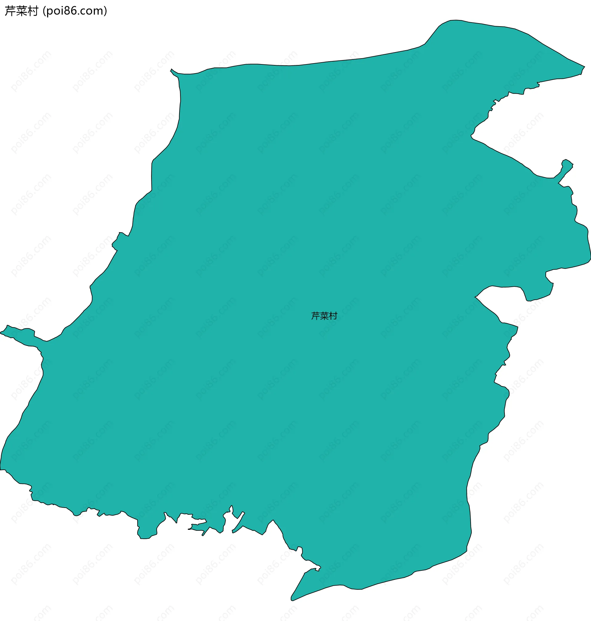 芹菜村边界地图
