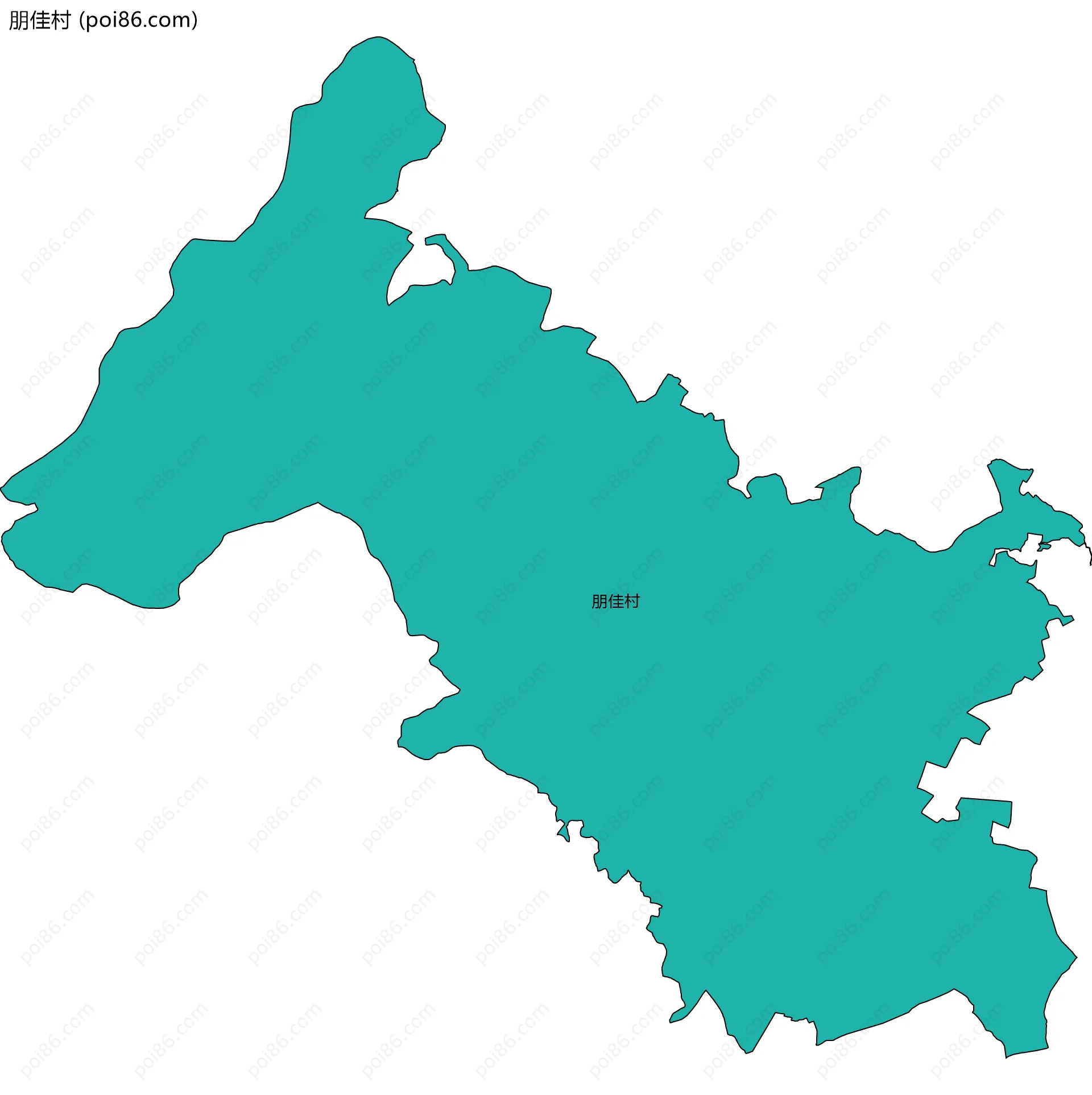 朋佳村边界地图