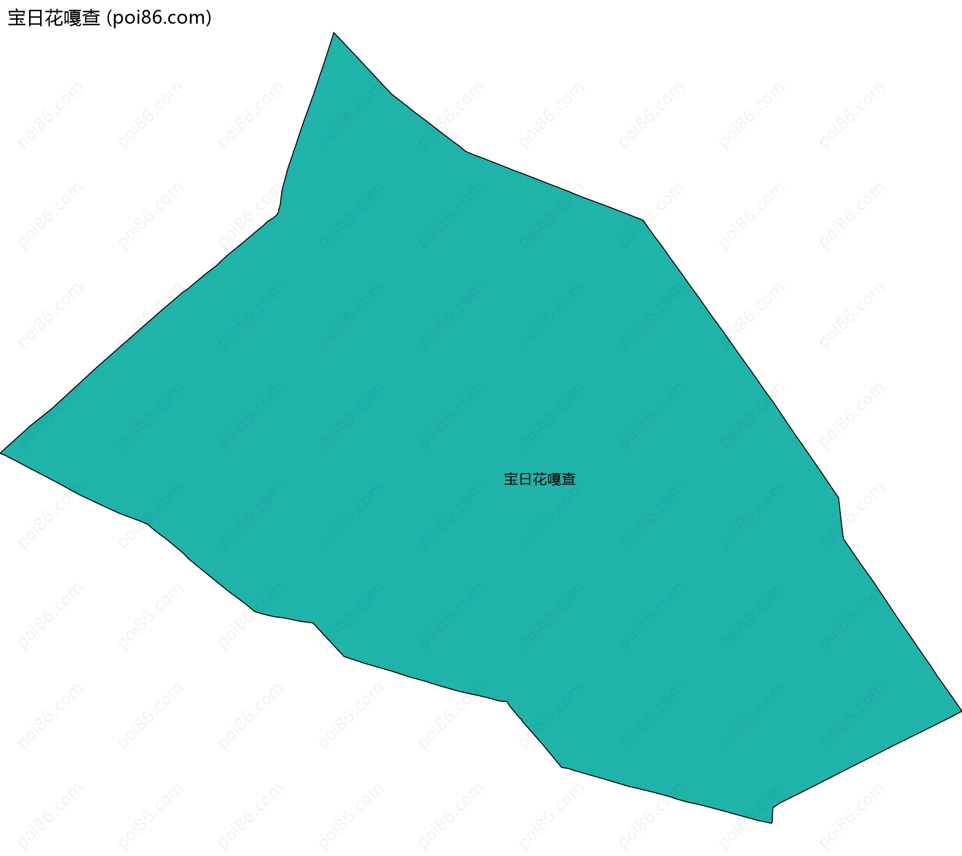 宝日花嘎查边界地图