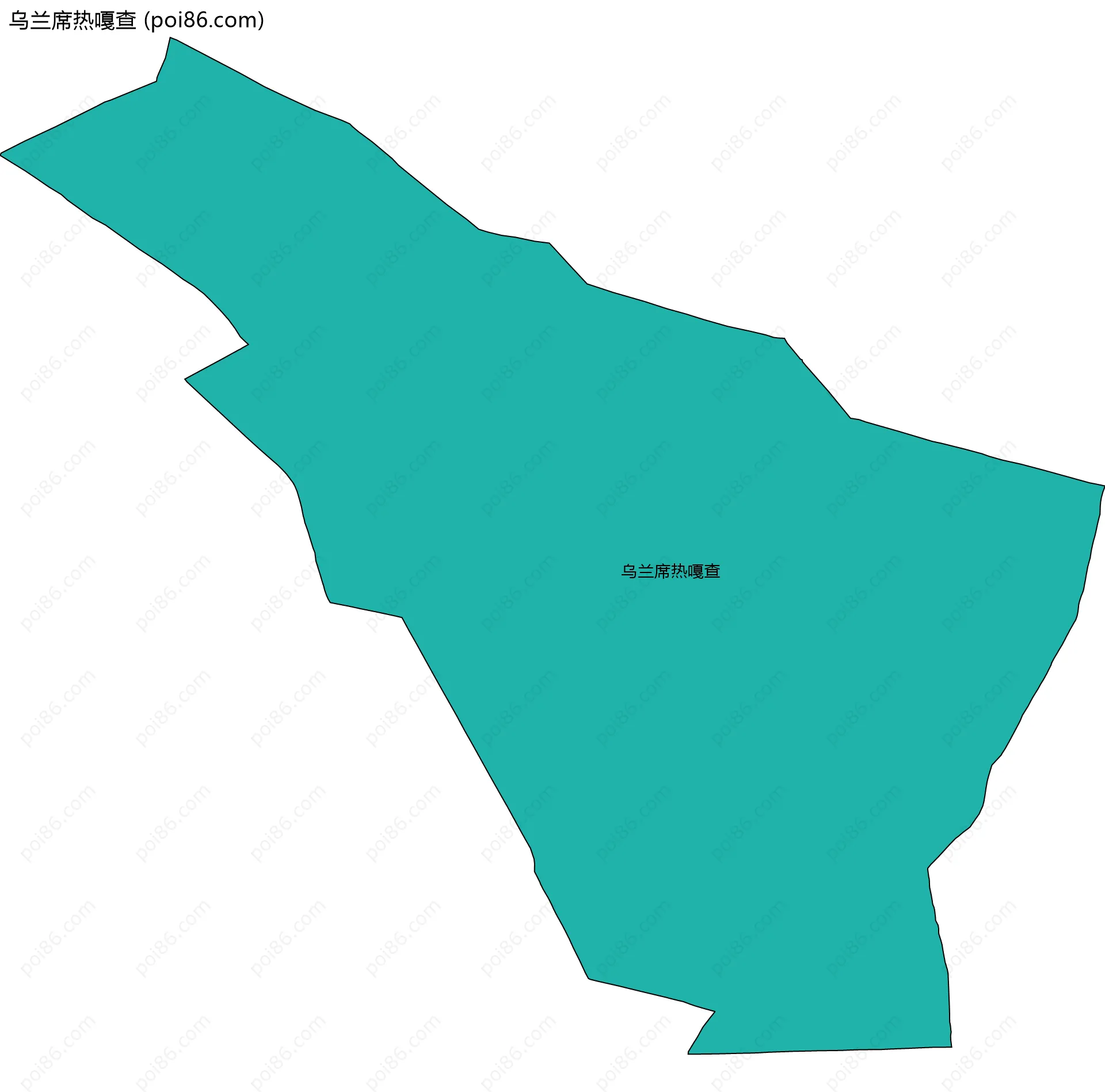 乌兰席热嘎查边界地图