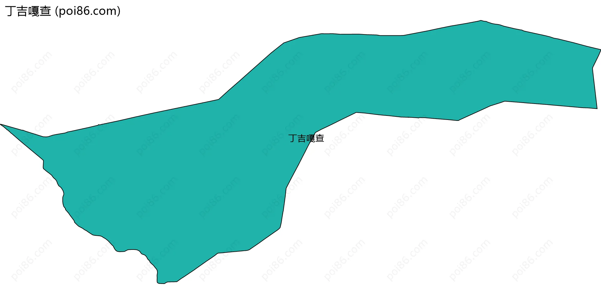 丁吉嘎查边界地图