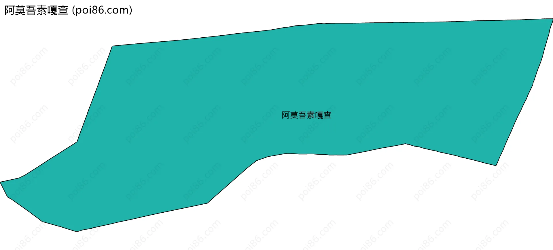 阿莫吾素嘎查边界地图