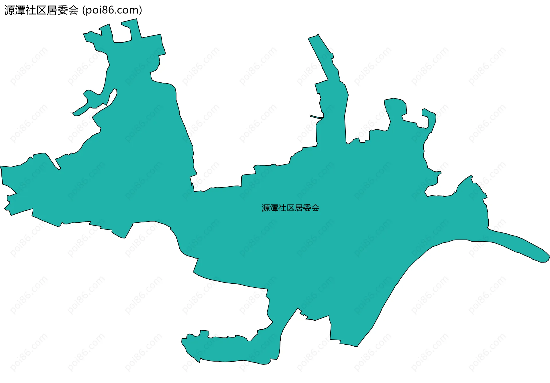 源潭社区居委会边界地图