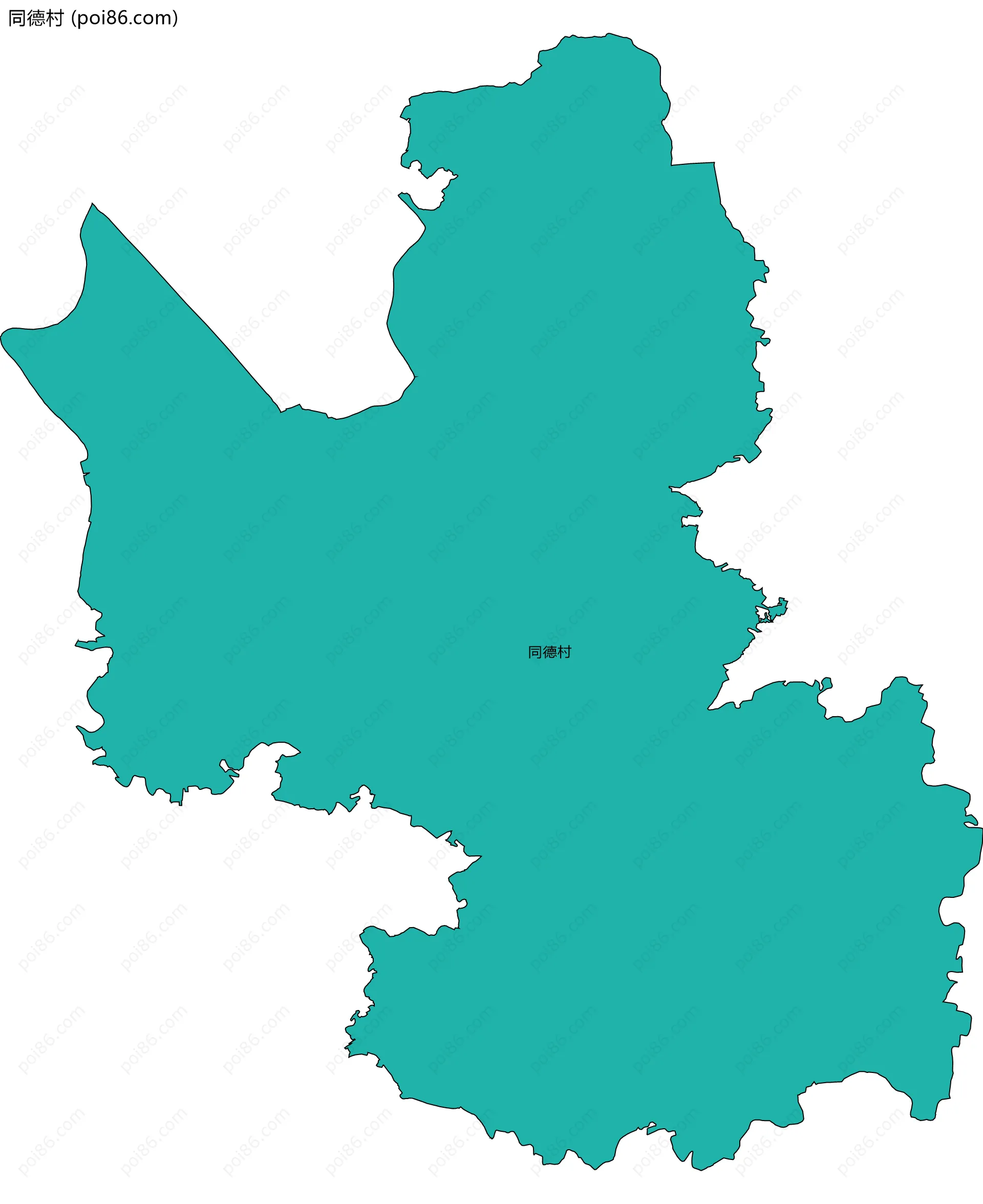 同德村边界地图