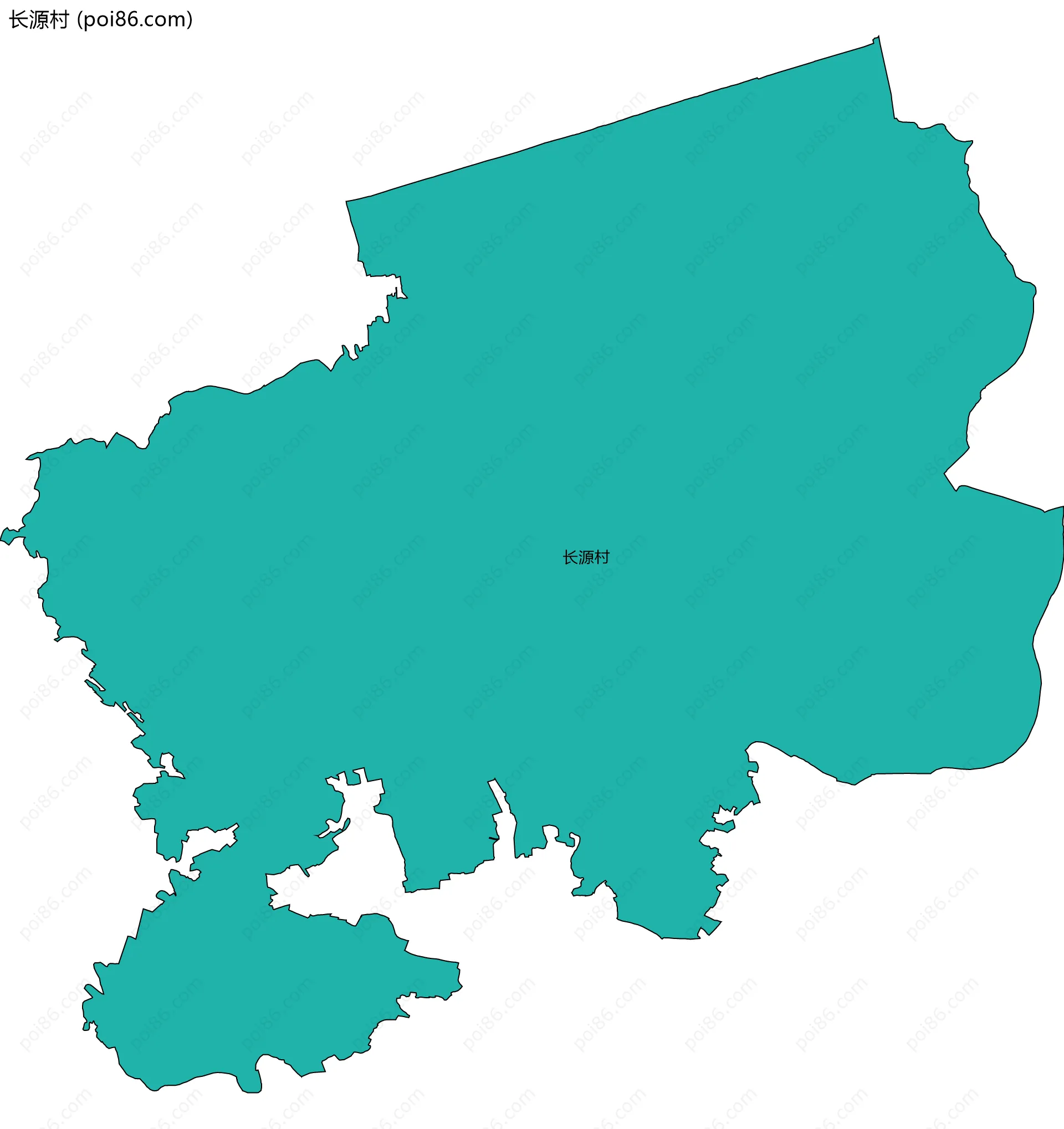 长源村边界地图
