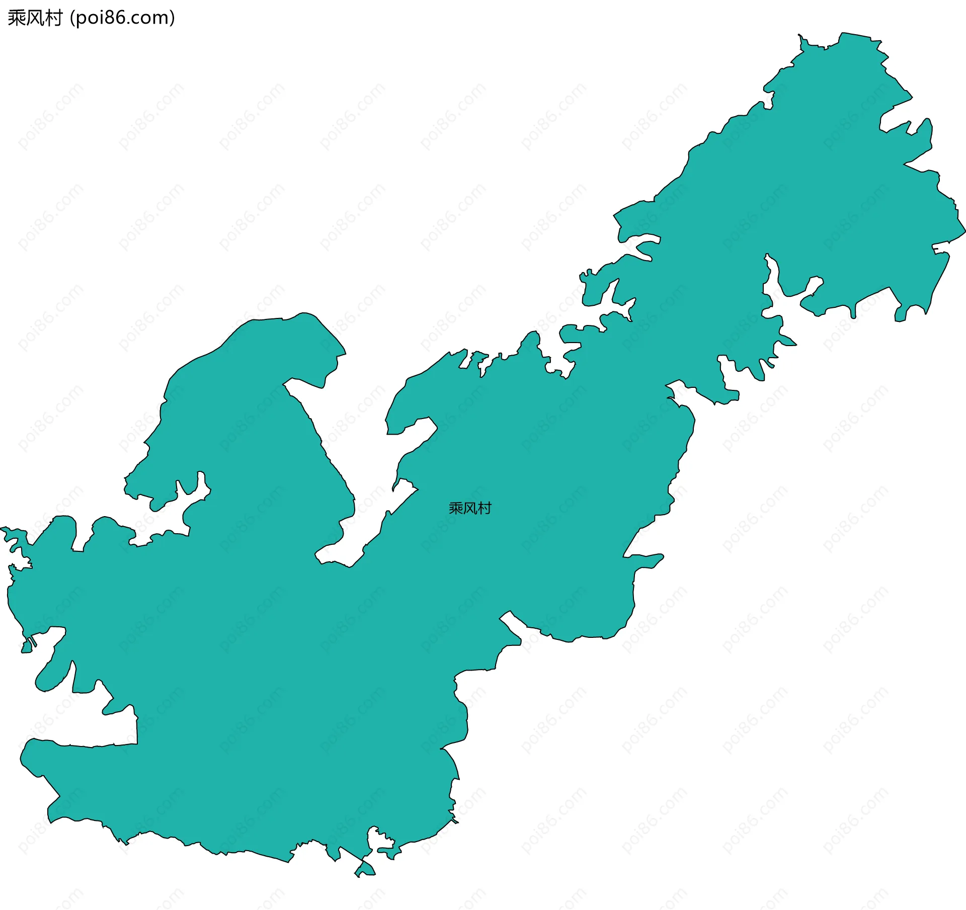 乘风村边界地图