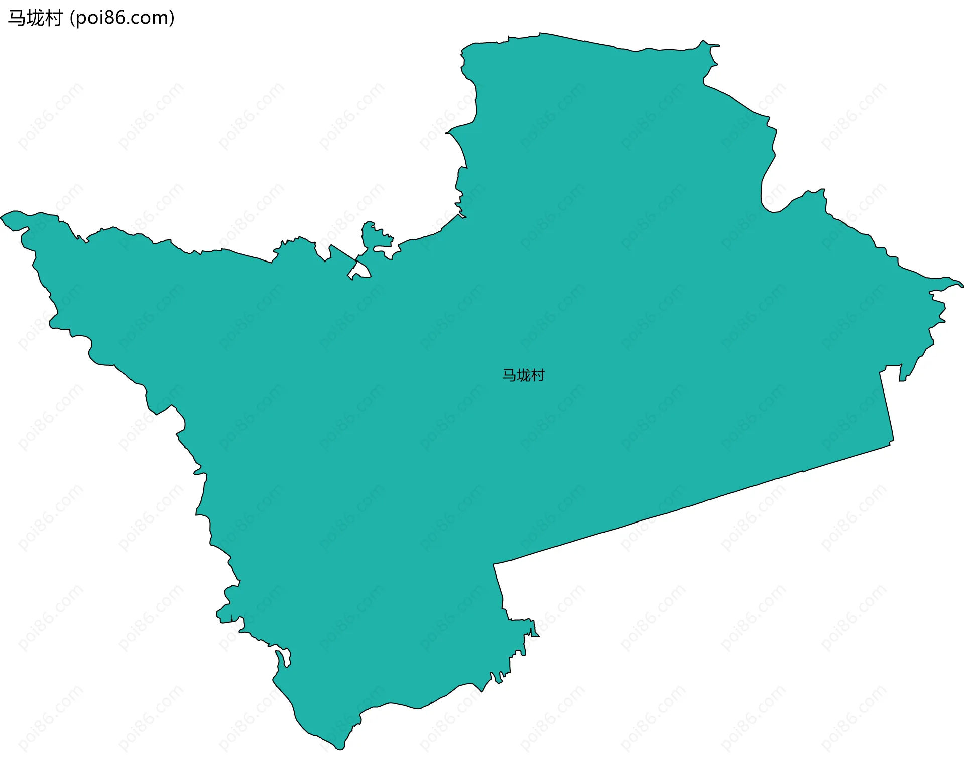 马垅村边界地图