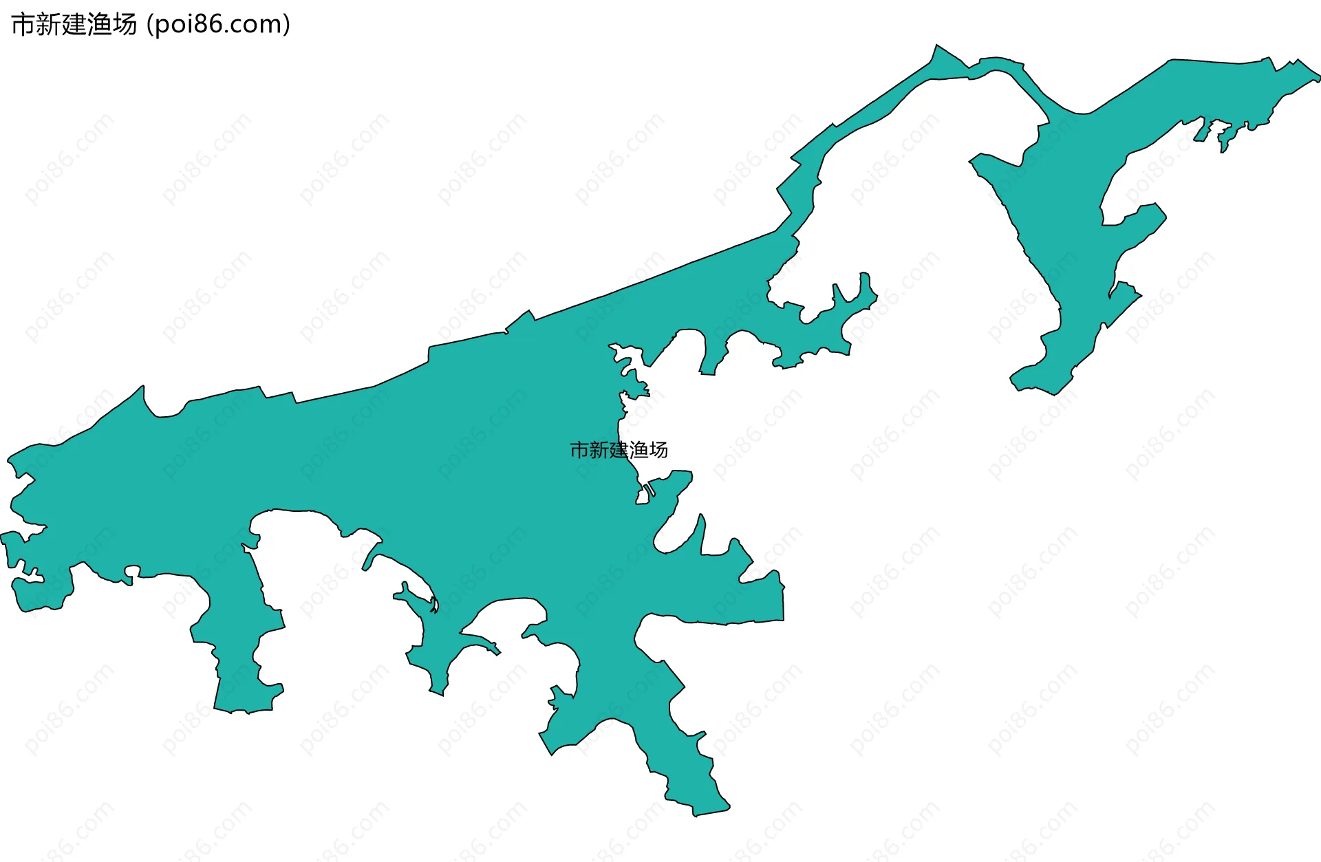 市新建渔场边界地图