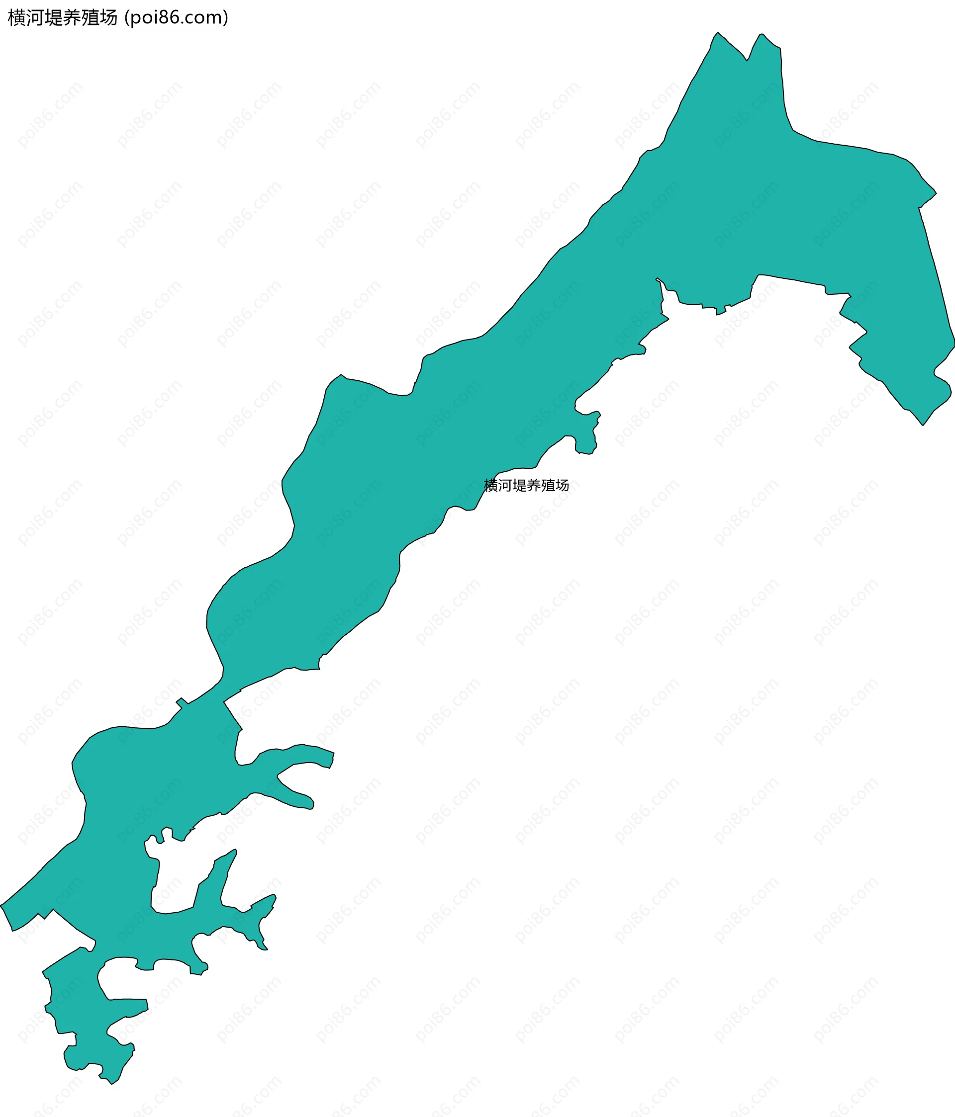 横河堤养殖场边界地图