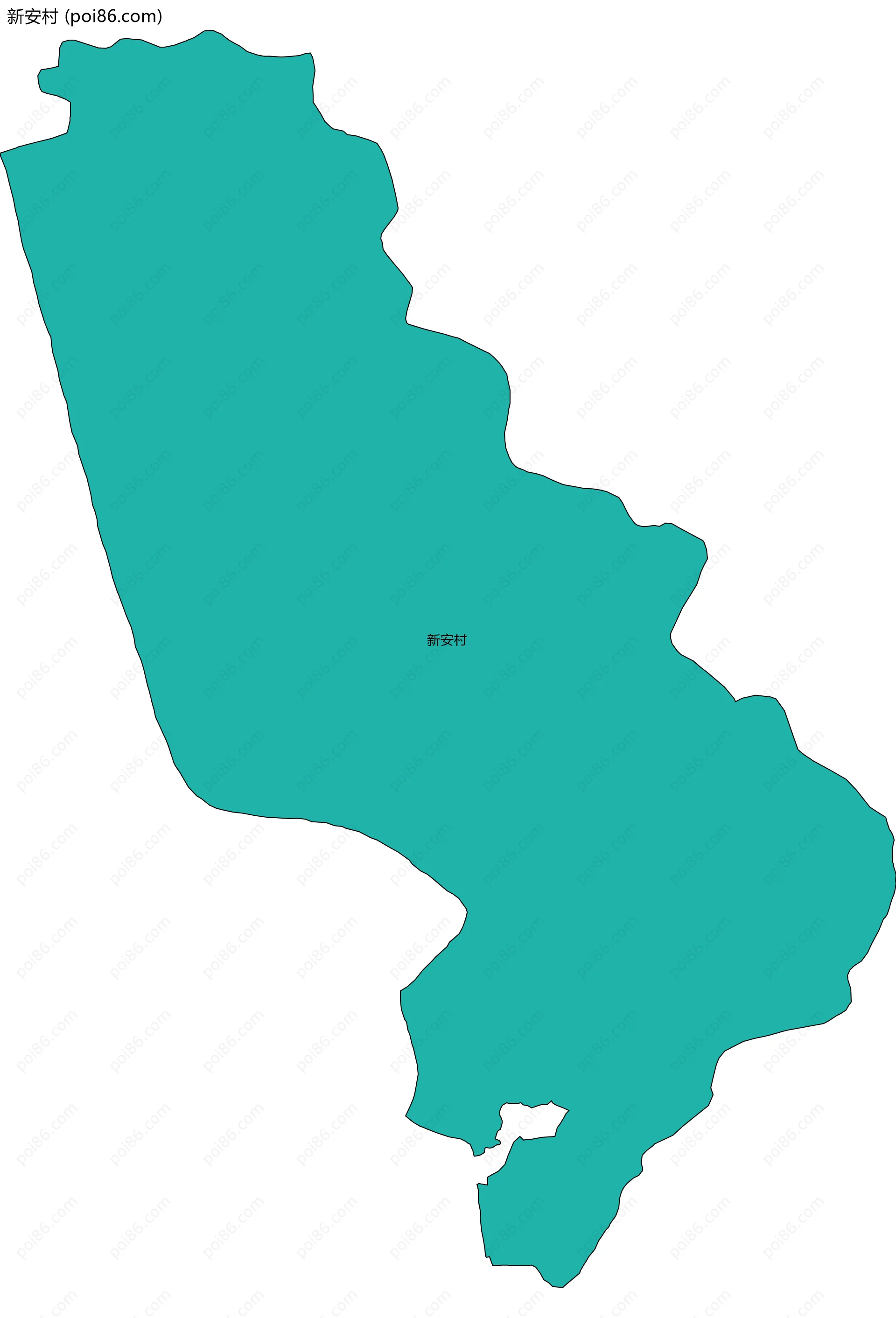 新安村边界地图