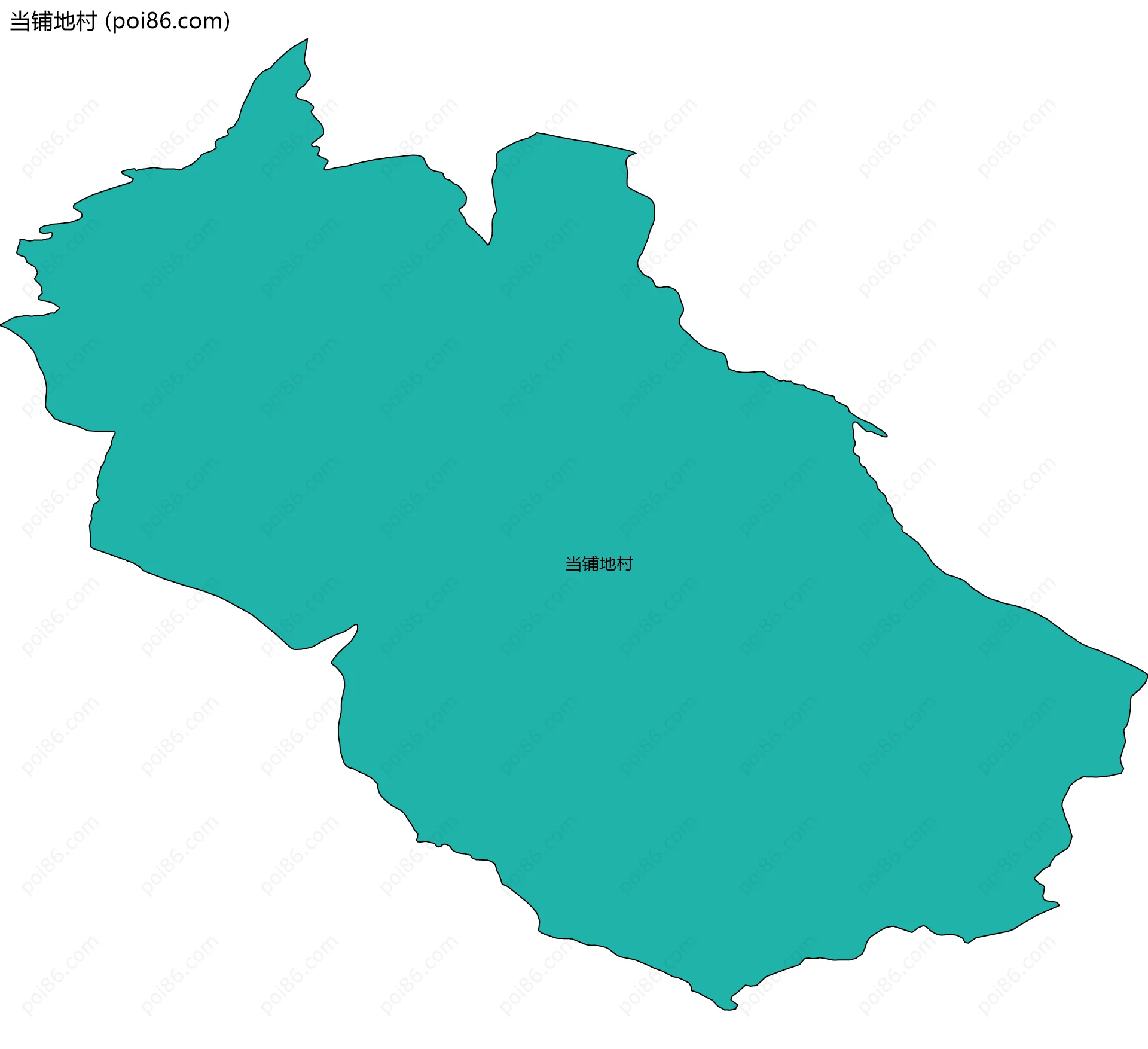 当铺地村边界地图