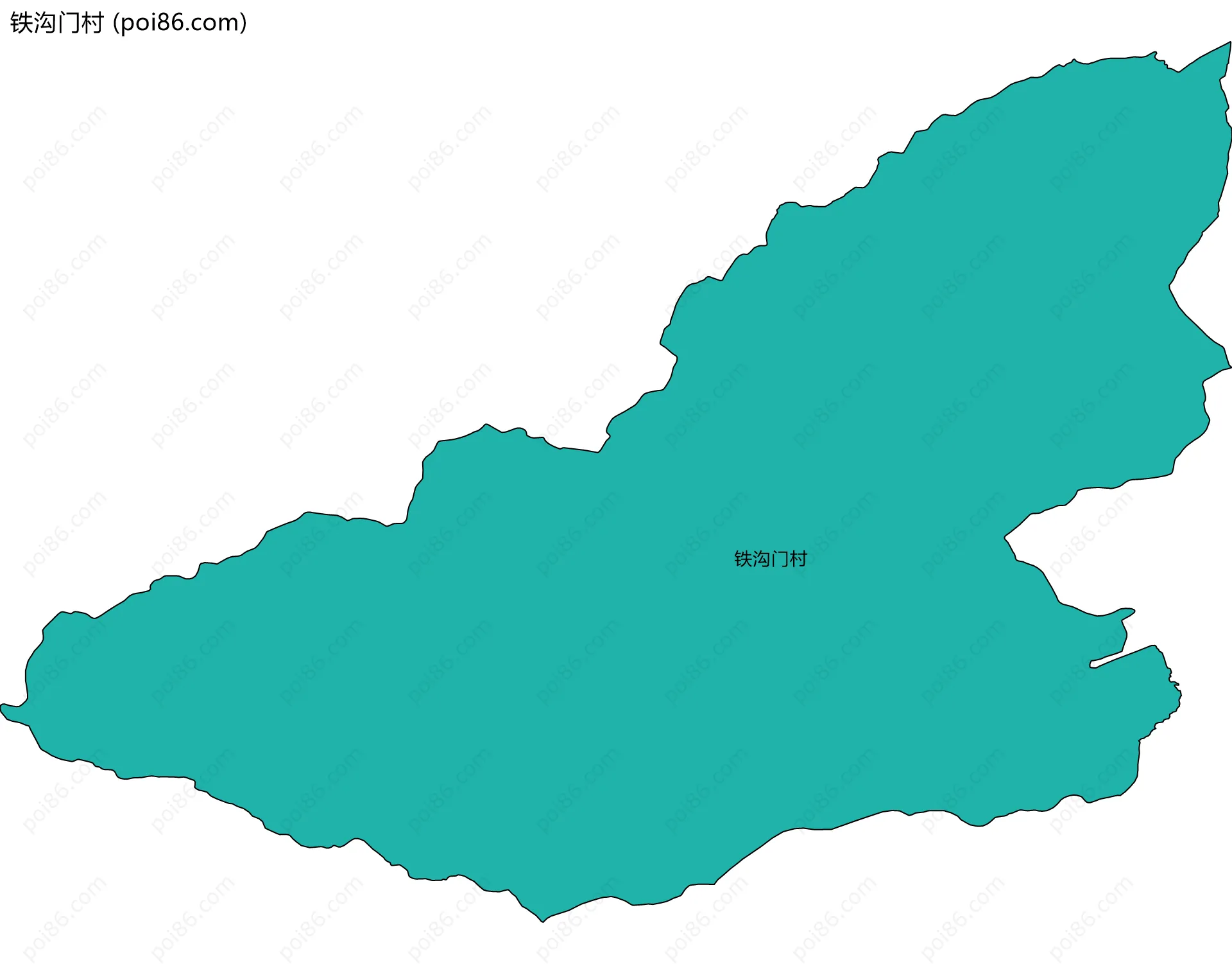 铁沟门村边界地图