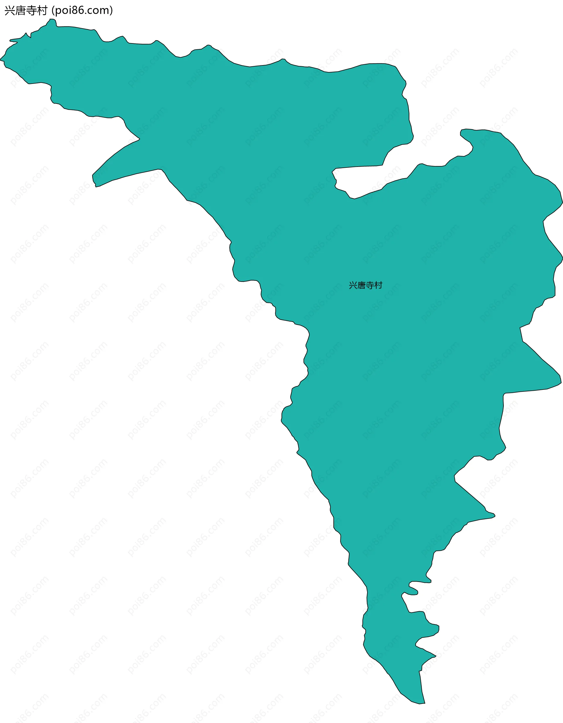 兴唐寺村边界地图