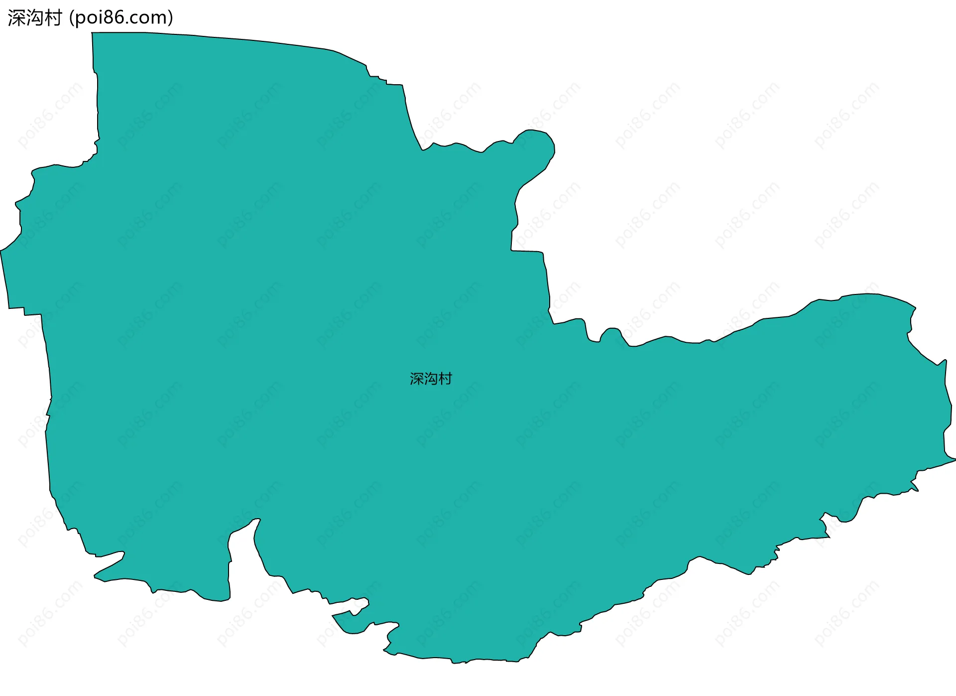 深沟村边界地图