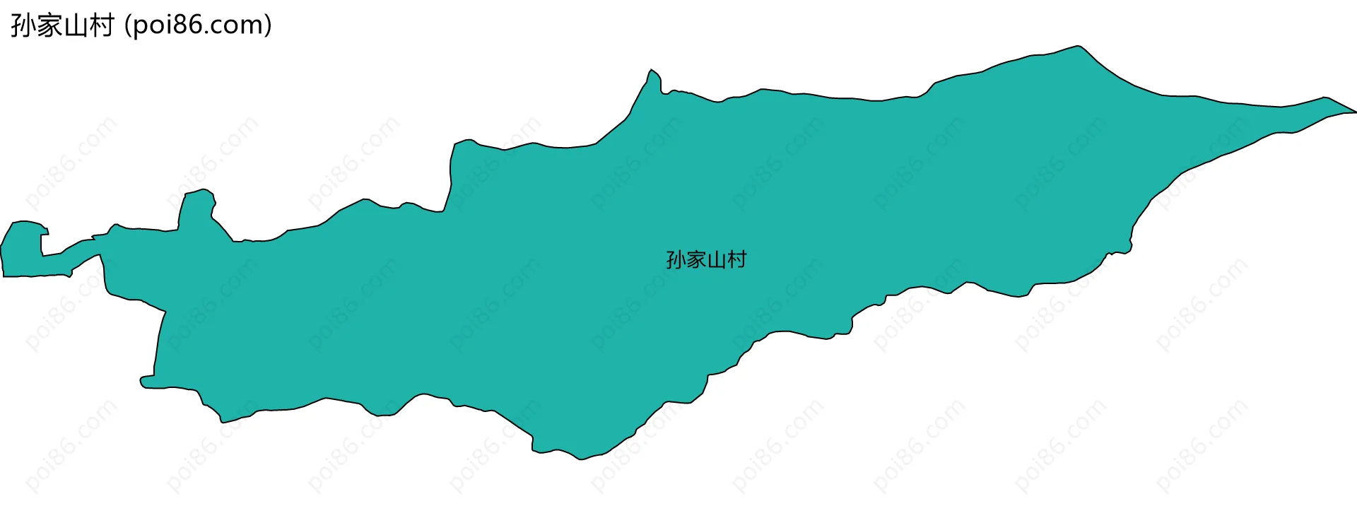 孙家山村边界地图