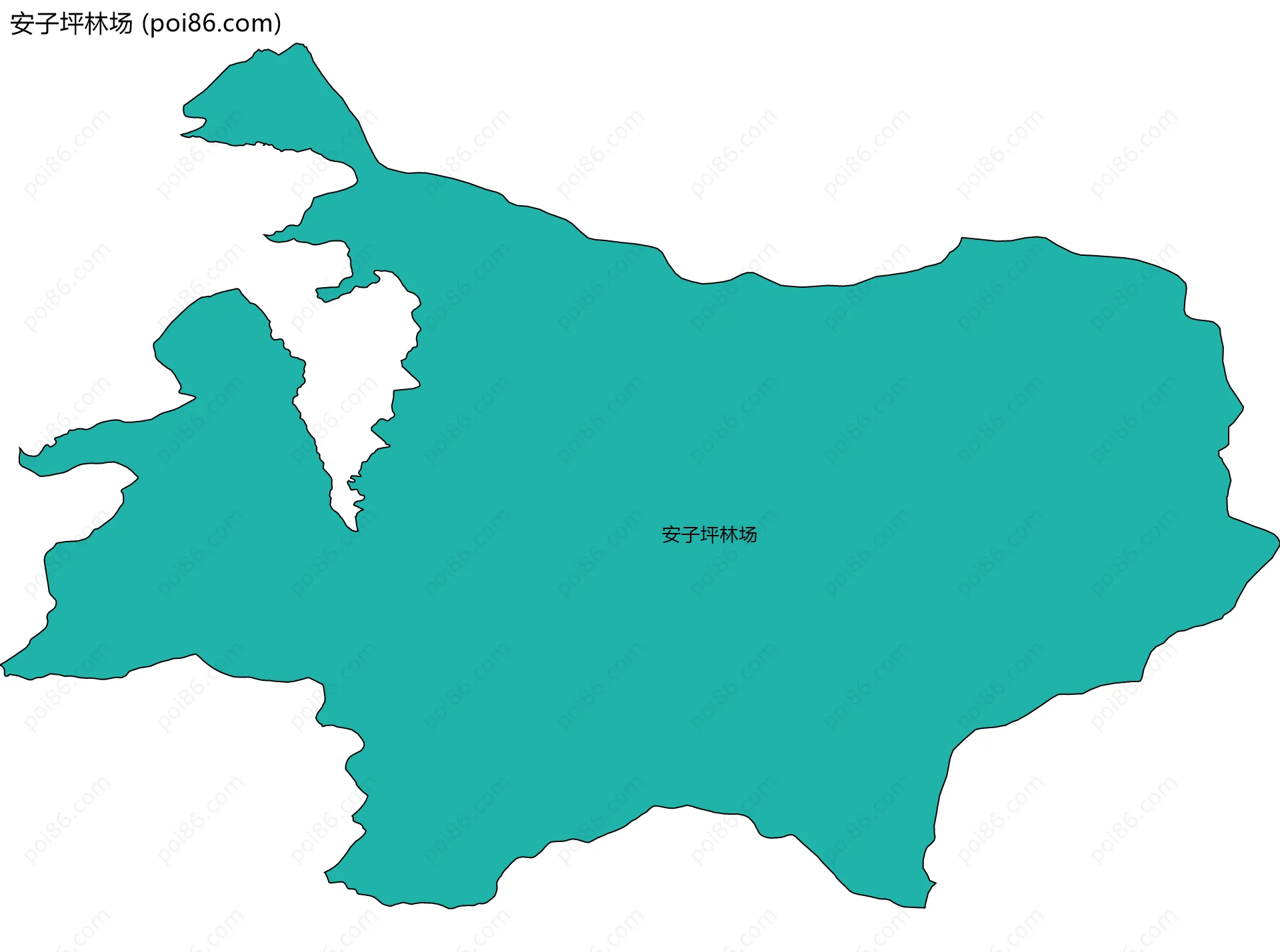 安子坪林场边界地图