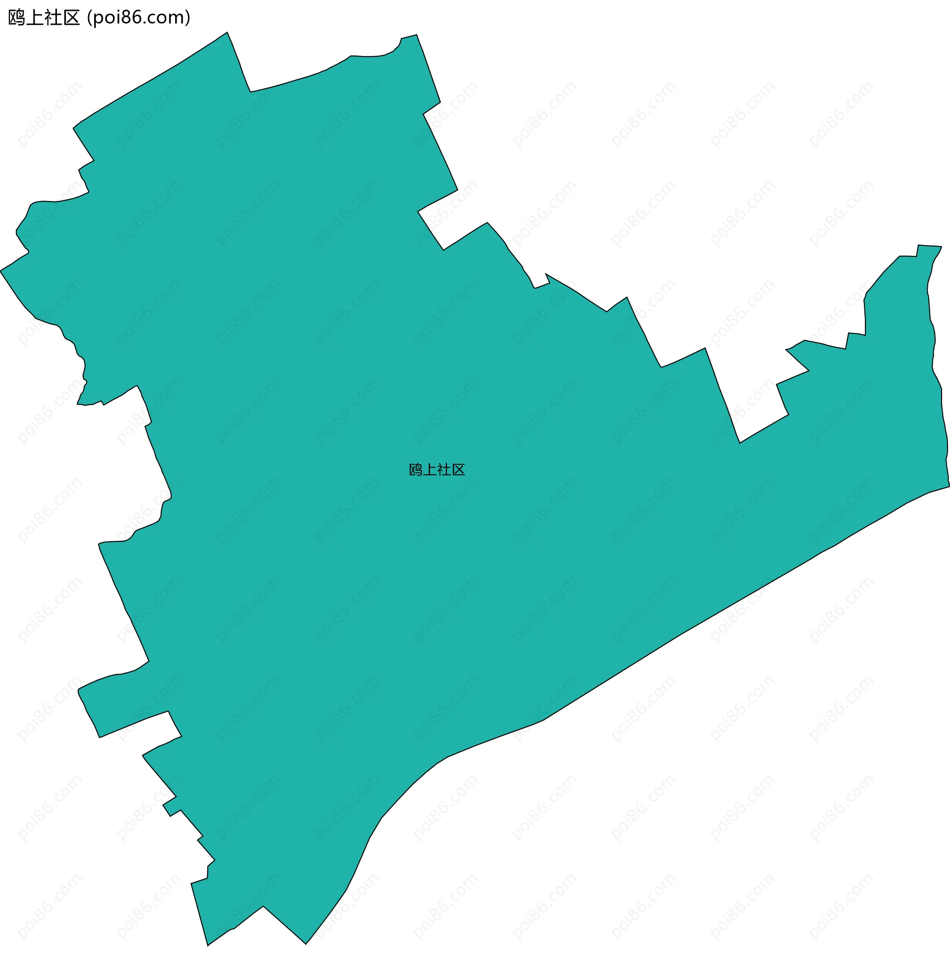 鸥上社区边界地图