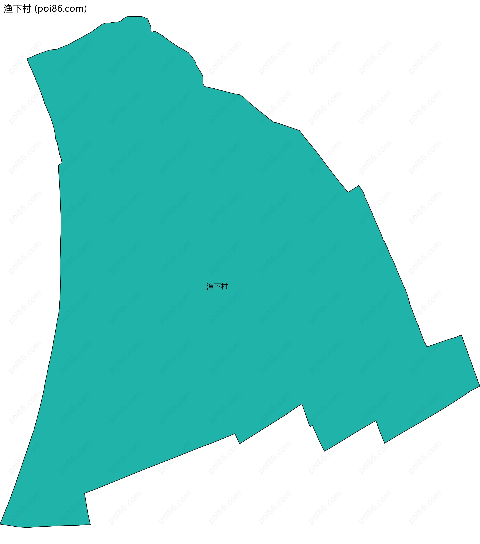 渔下村边界地图