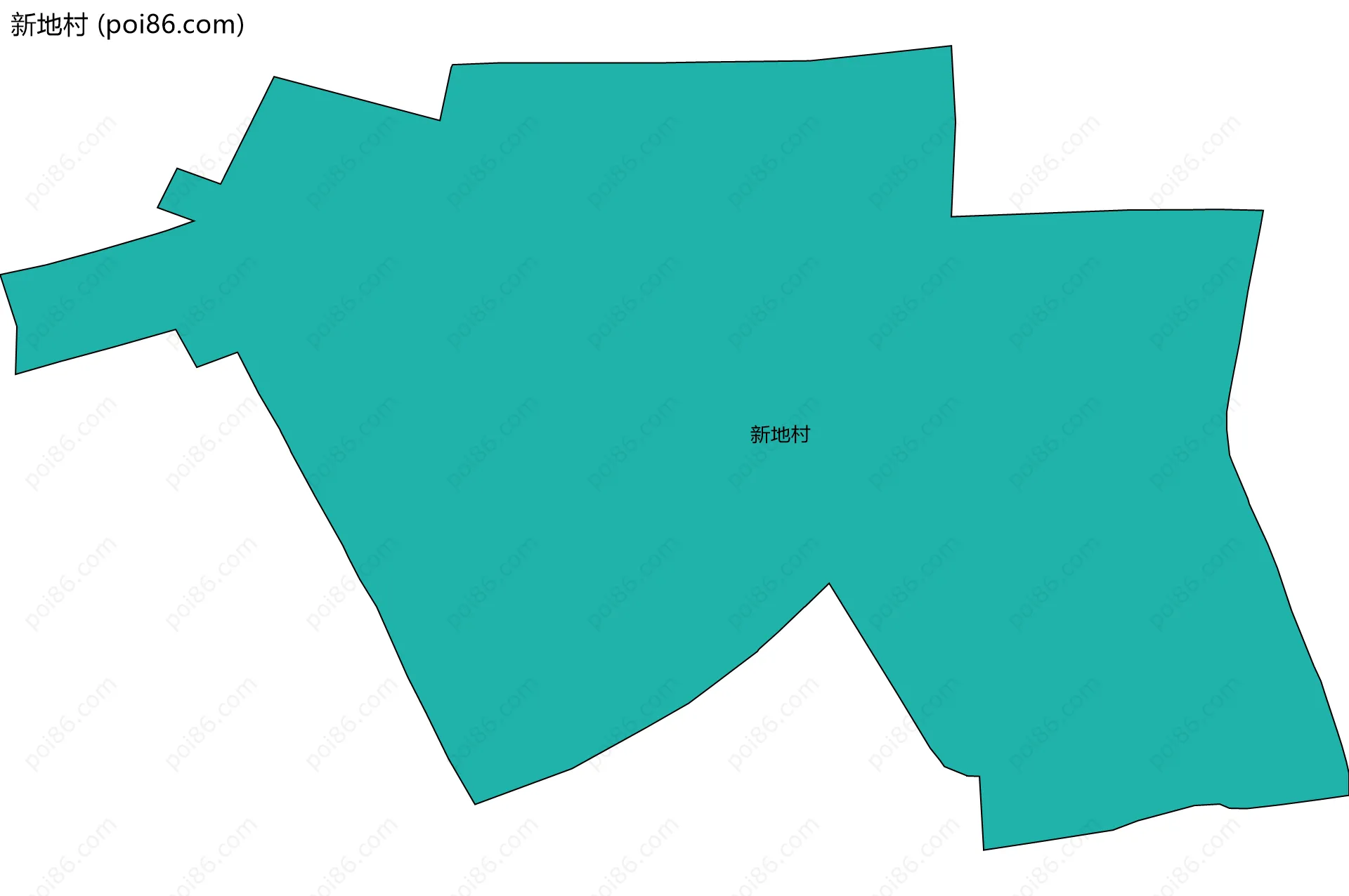 新地村边界地图