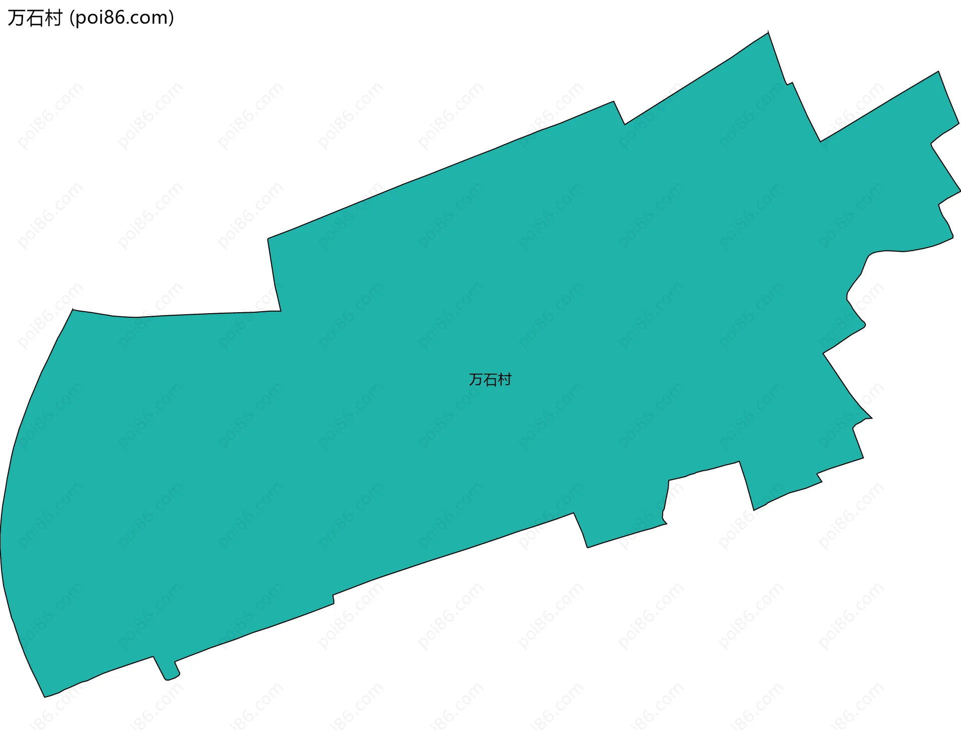 万石村边界地图