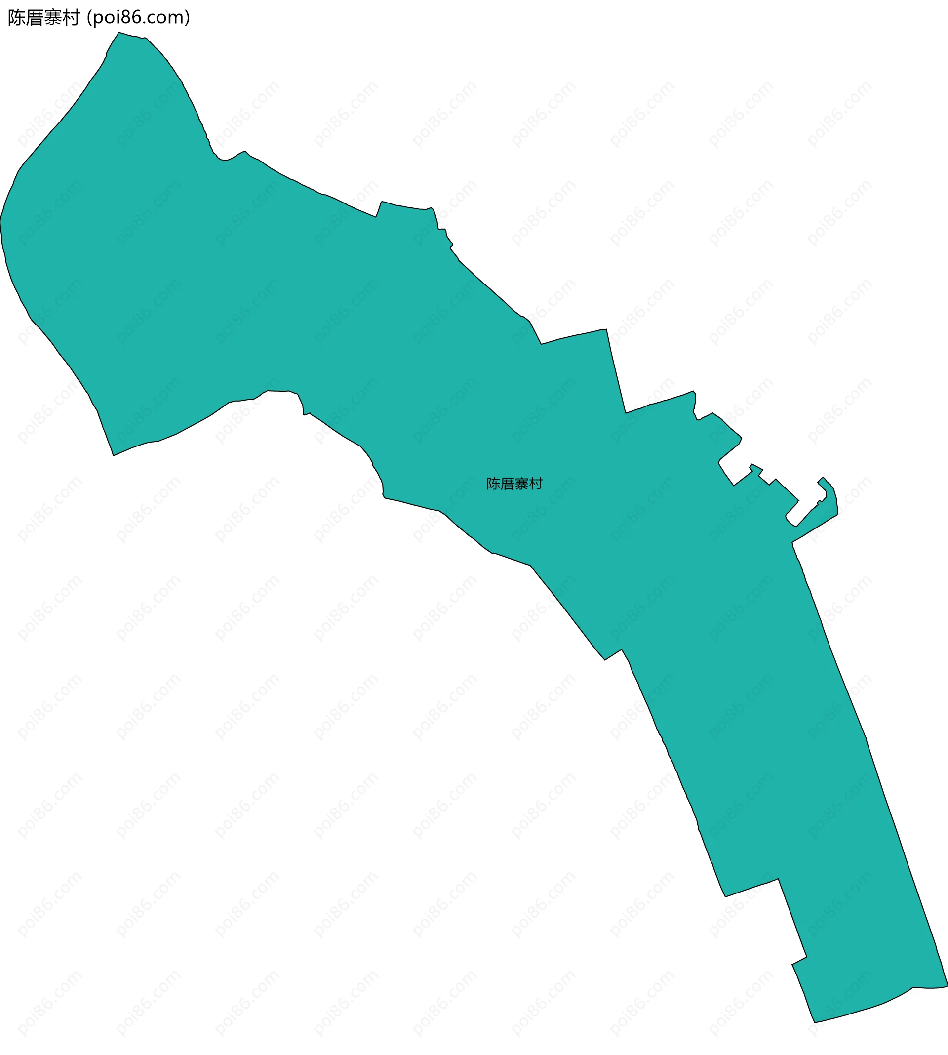 陈厝寨村边界地图