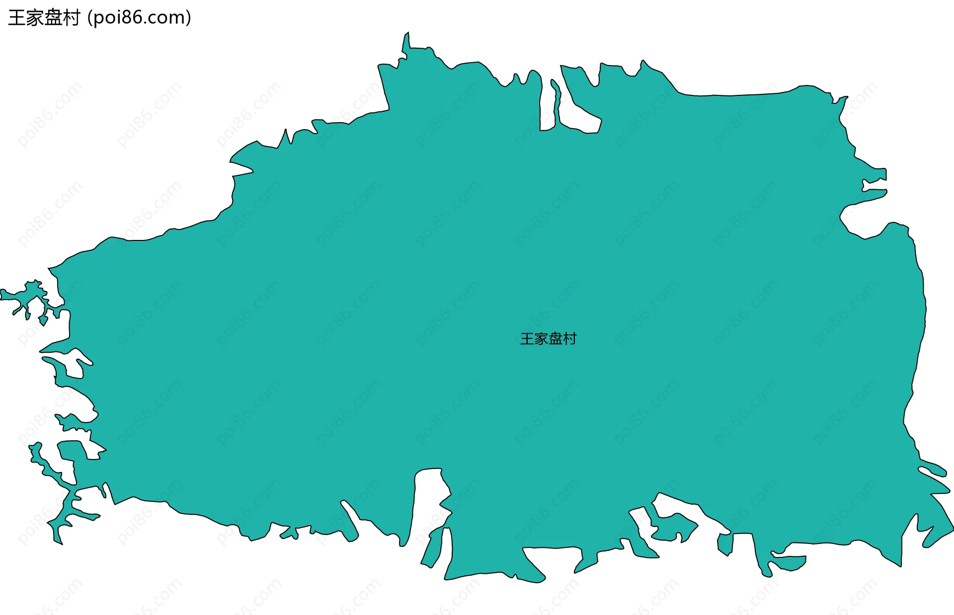 王家盘村边界地图