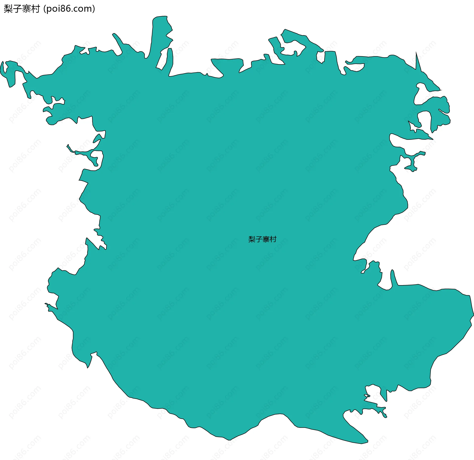 梨子寨村边界地图