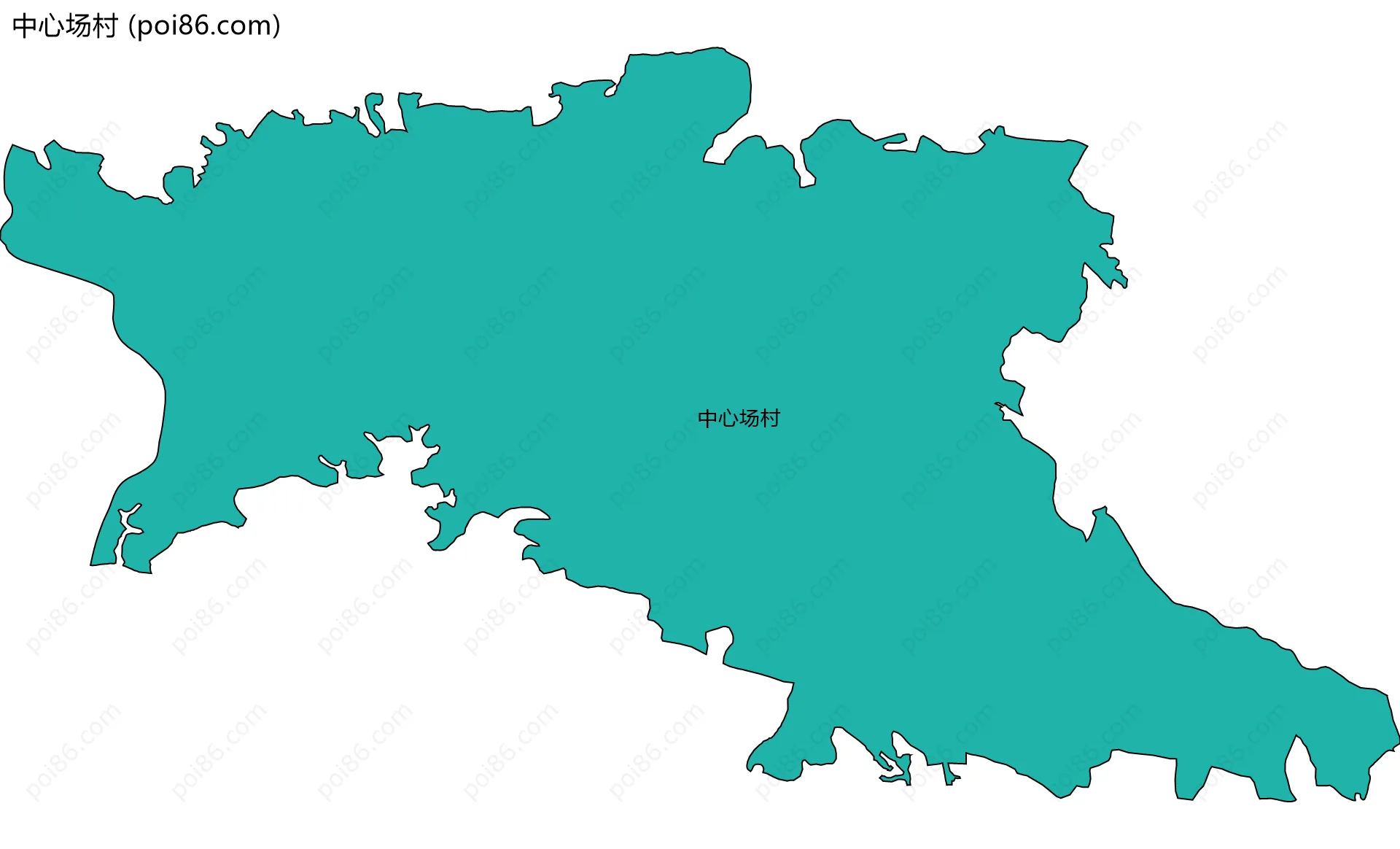 中心场村边界地图