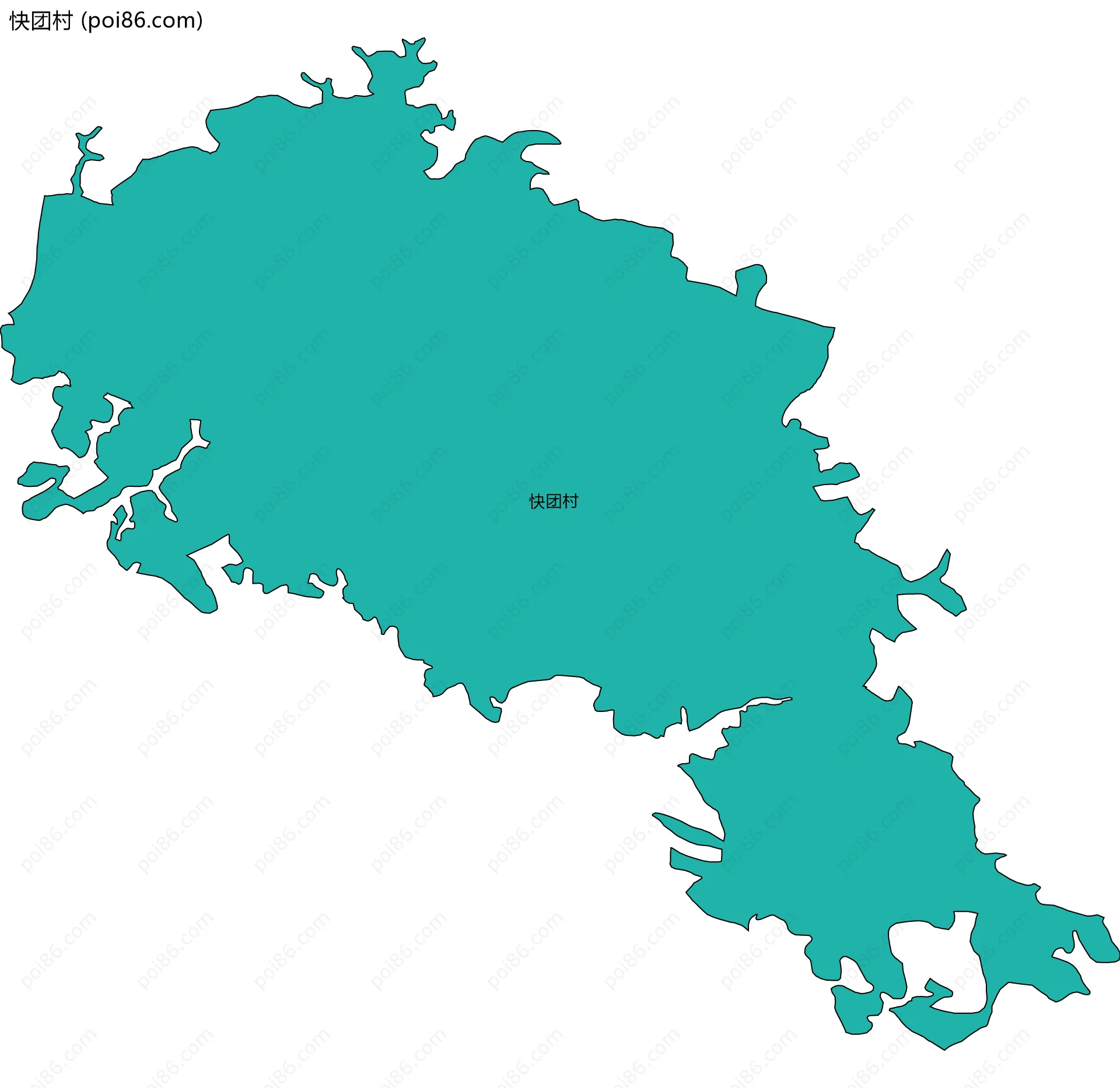 快团村边界地图