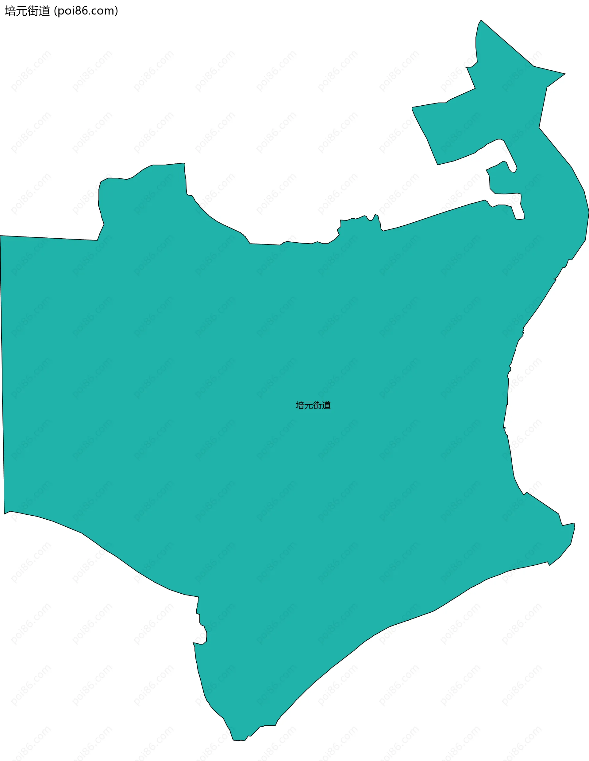 培元街道边界地图