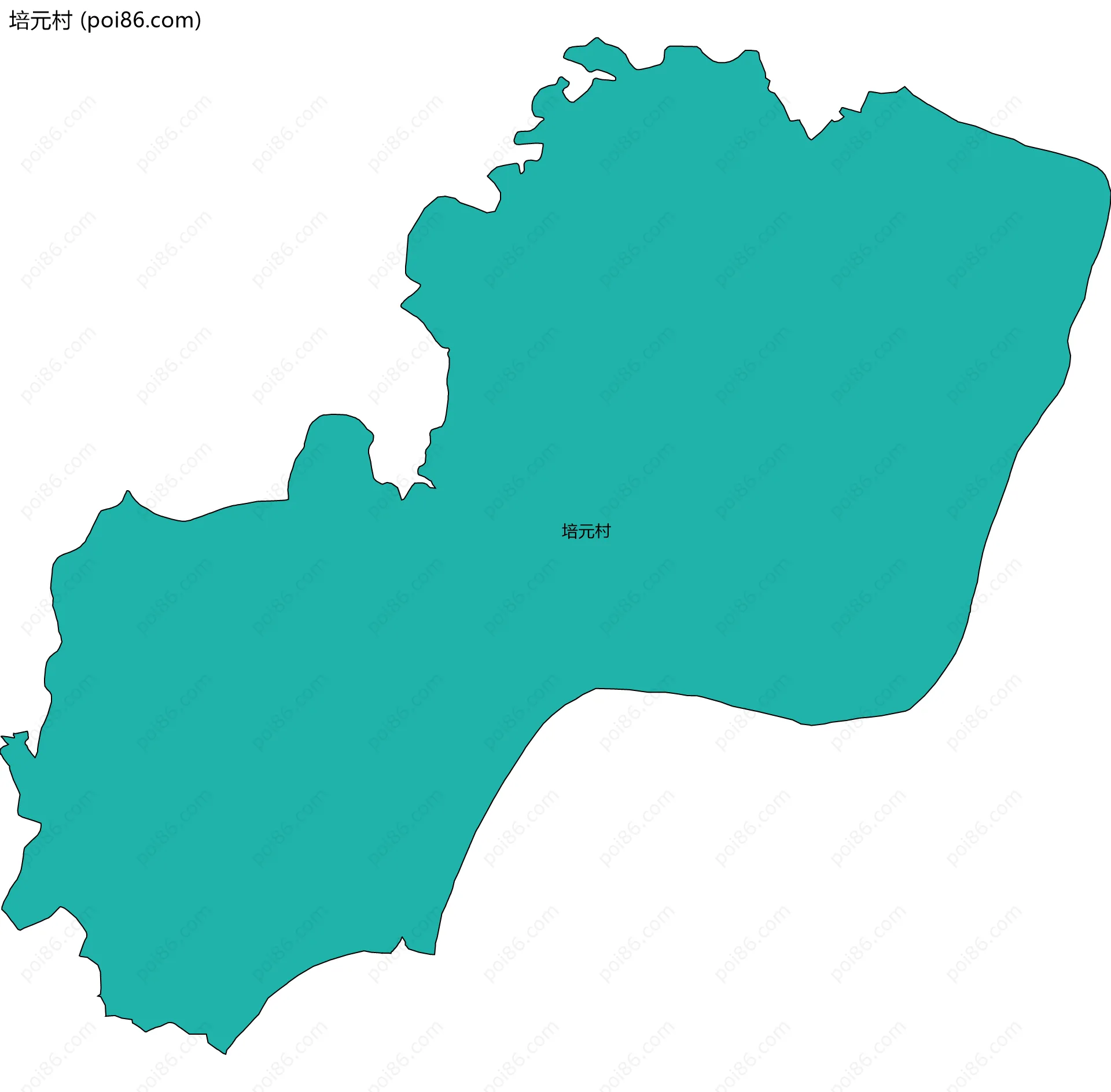培元村边界地图
