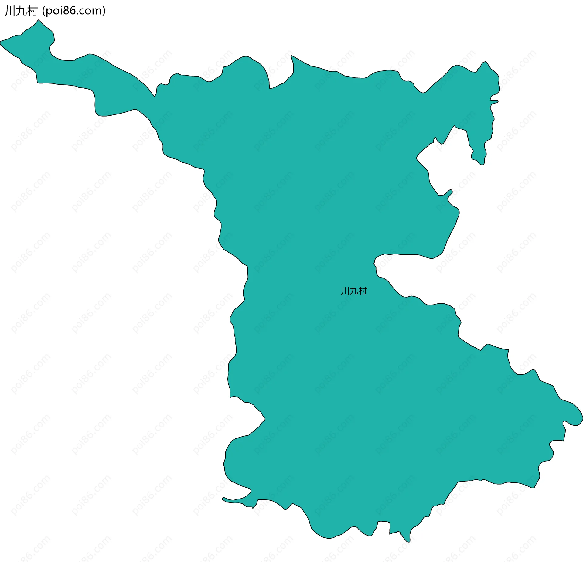 川九村边界地图